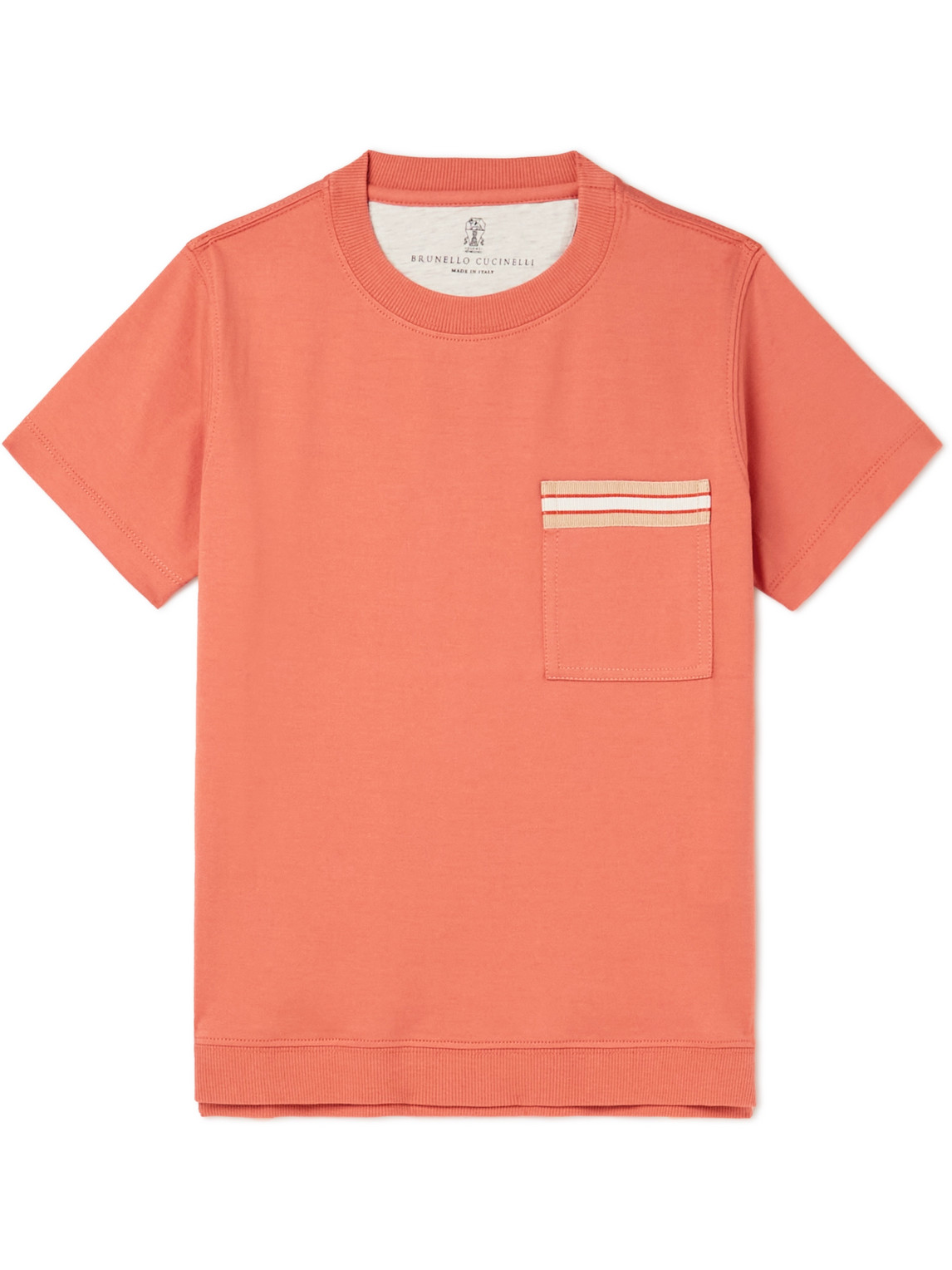 Ages 8-11 Grosgrain-Trimmed Cotton-Jersey T-Shirt