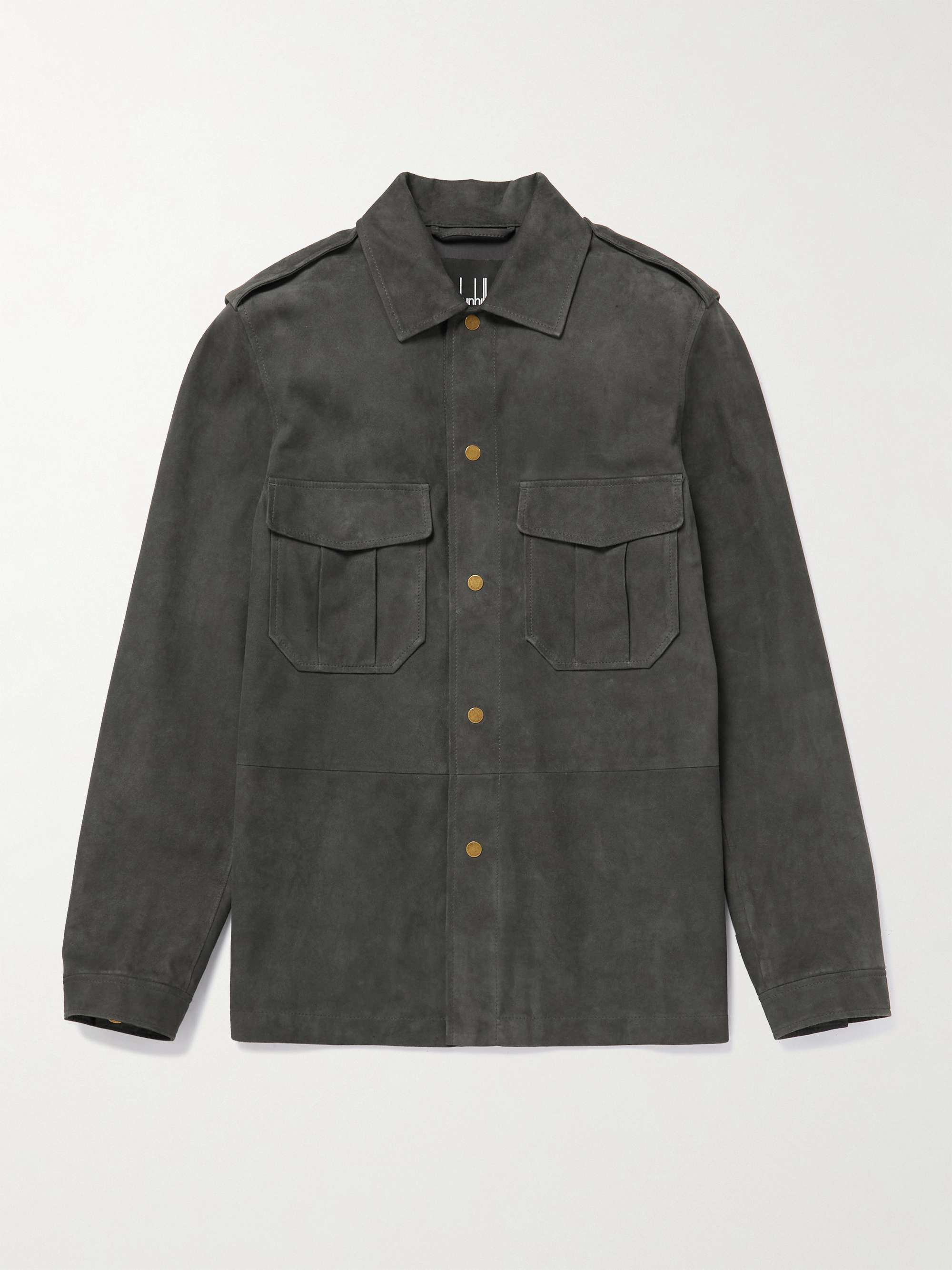 DUNHILL Suede Overshirt for Men | MR PORTER