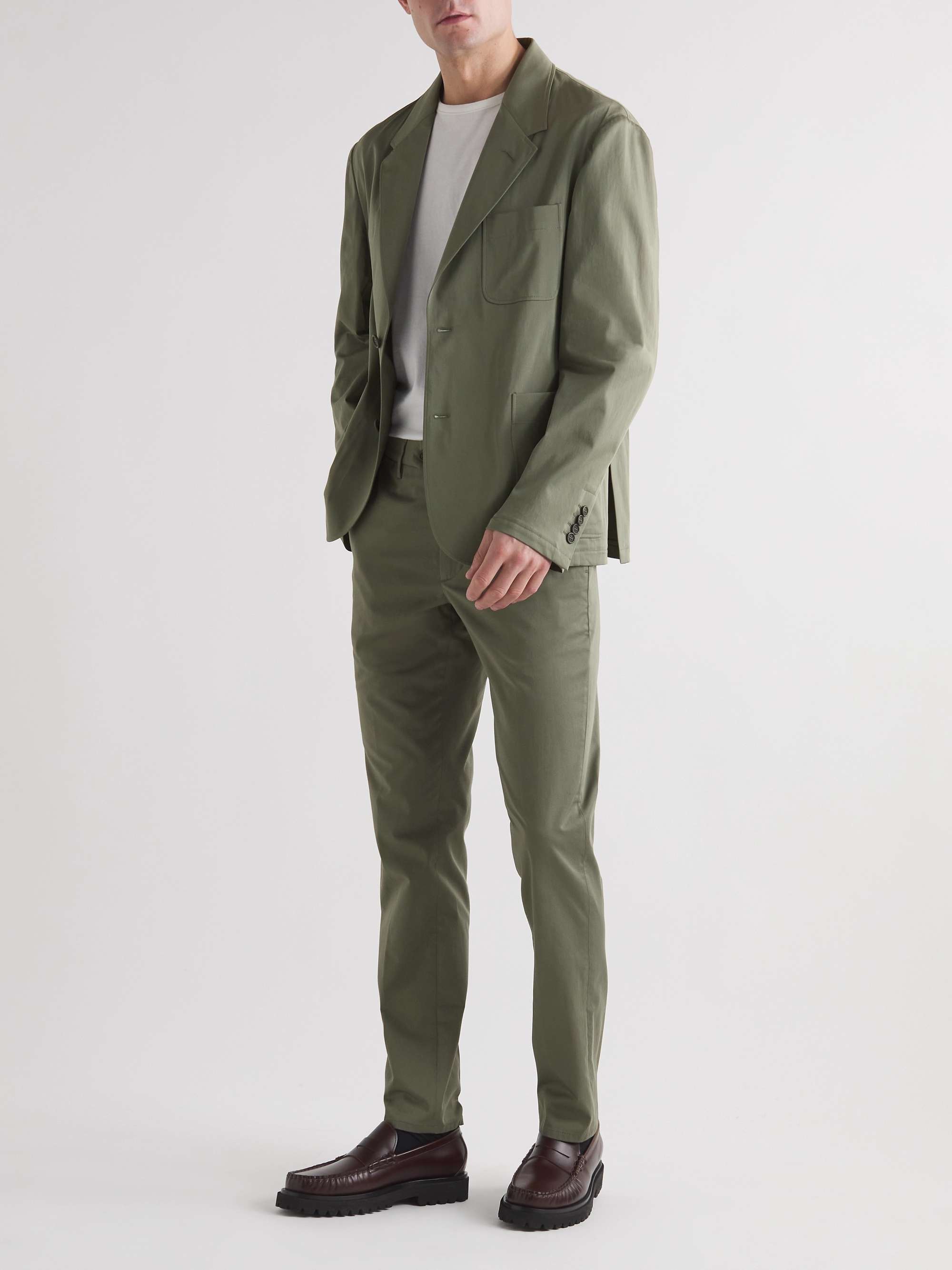 DUNHILL Stretch Cotton and Silk-Blend Suit Jacket for Men | MR PORTER