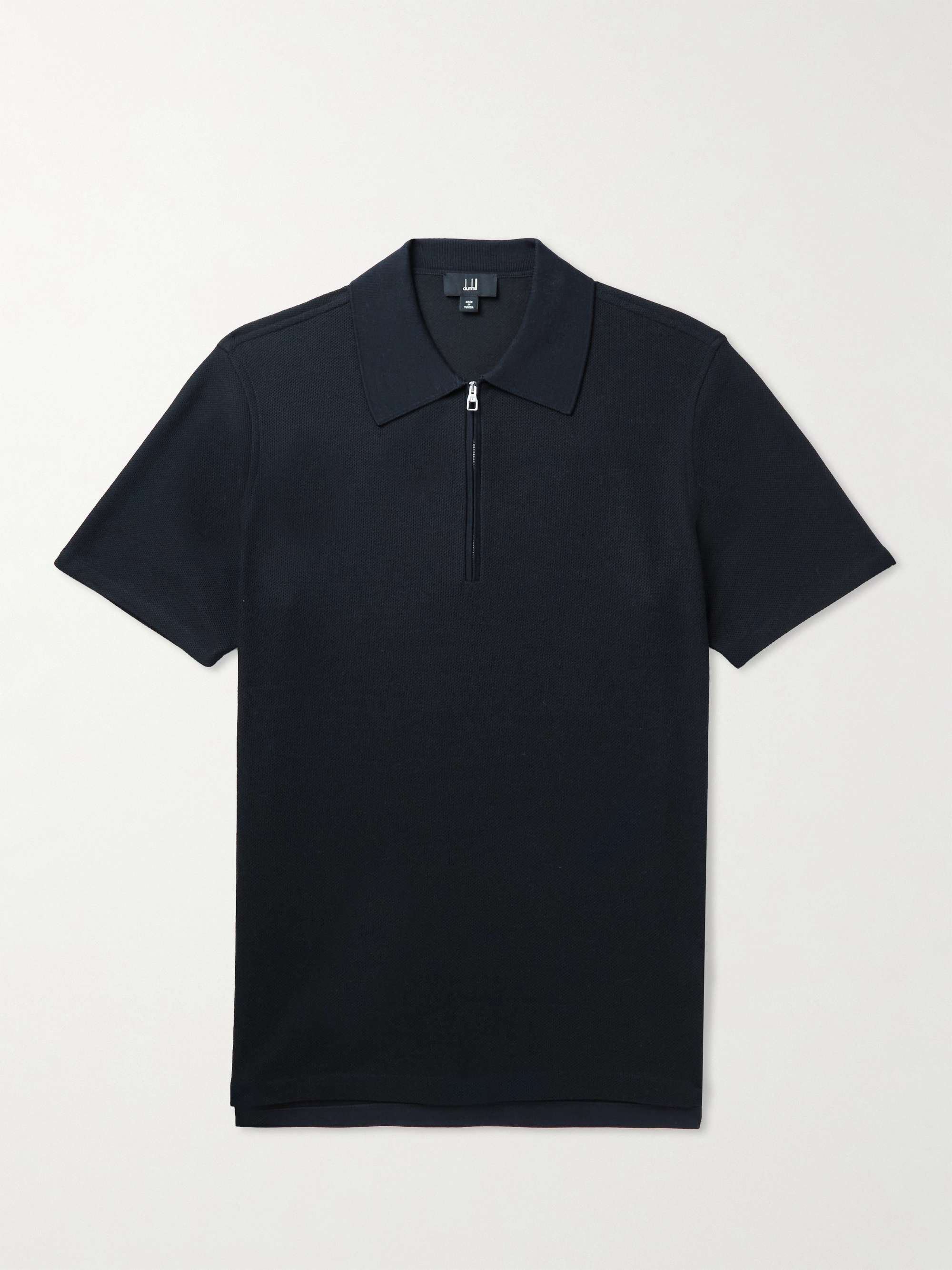 DUNHILL Piqué Half-Zip Polo Shirt for Men | MR PORTER