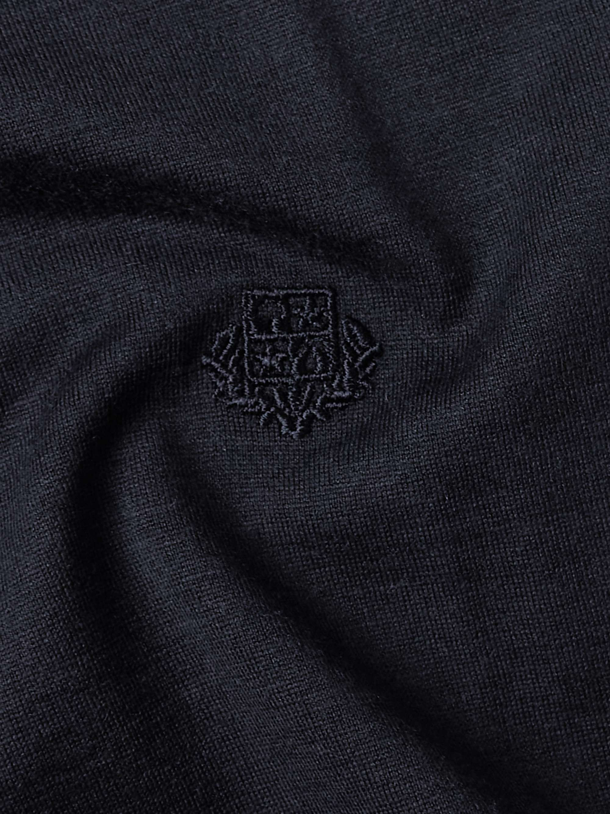 LORO PIANA KIDS تي شيرت من مزيج القطن والحرير بأطراف متباينة الألوان