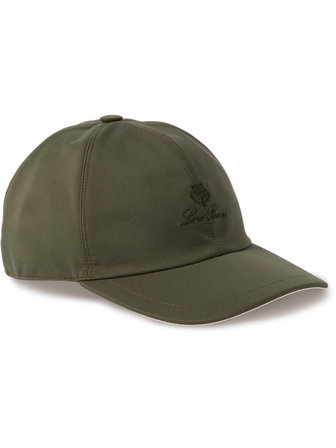 Loro Piana Baby Logo-embroidered Storm System® Baseball Cap In Light Green