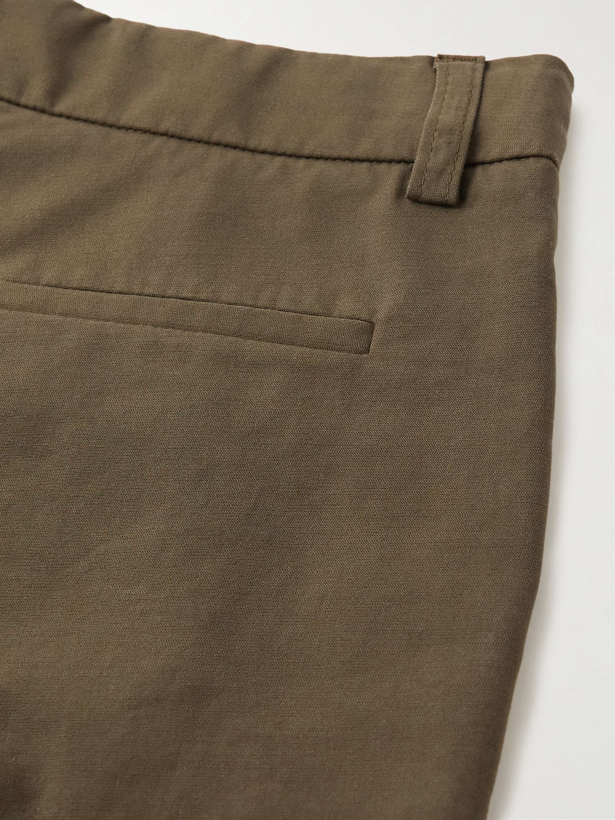 LORO PIANA KIDS بنطال Vance مستقيم الساقين من القطن المطاط