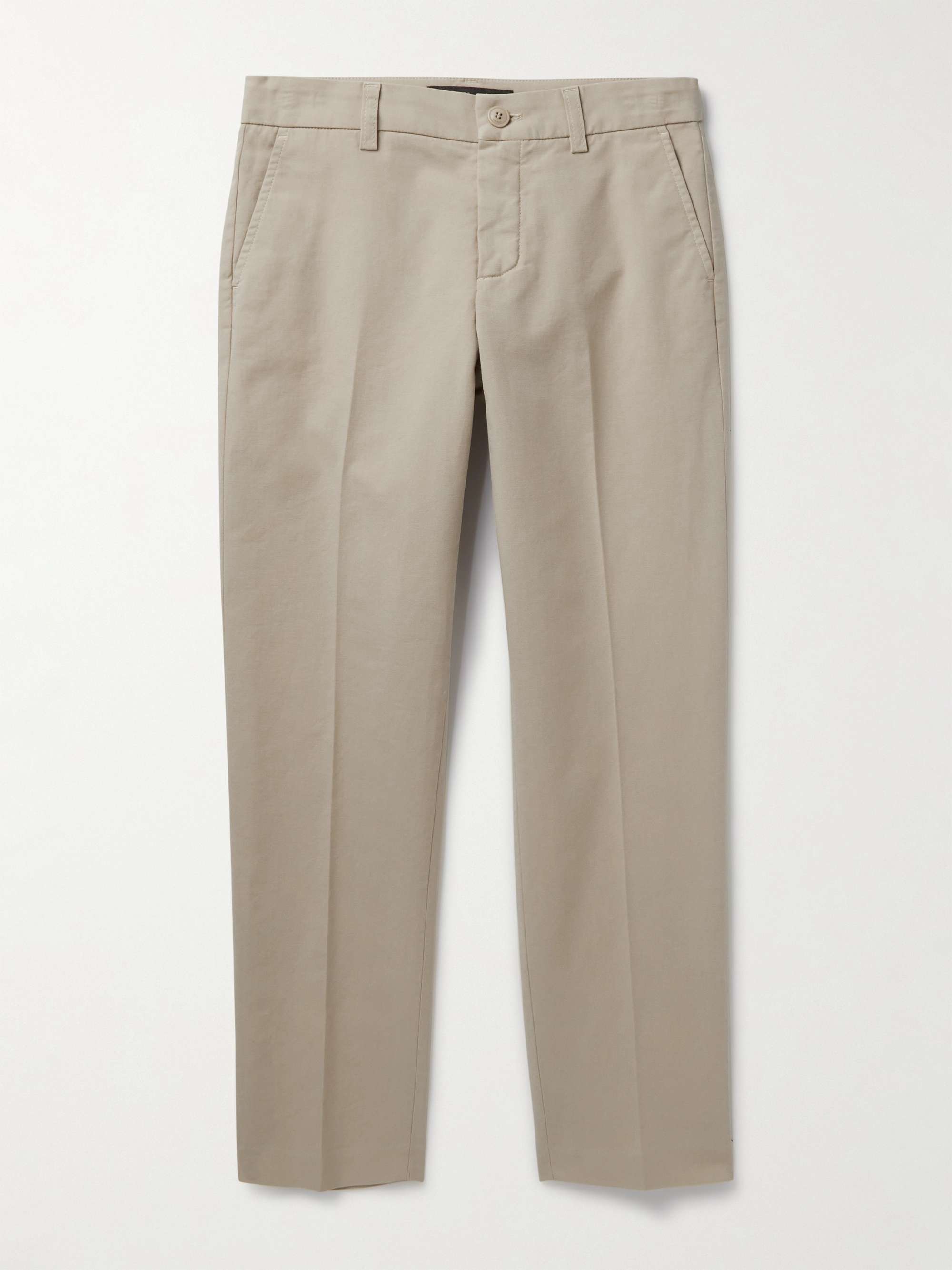 LORO PIANA KIDS Vance Straight-Leg Stretch-Cotton Trousers