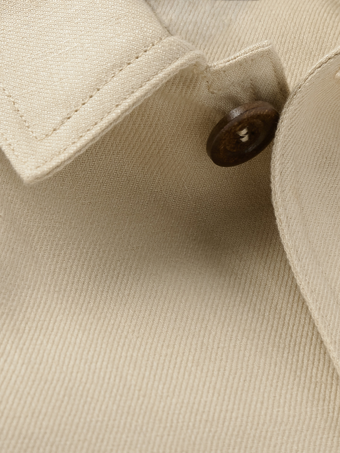 Shop Loro Piana Jules Antigua Linen Overshirt In Neutrals