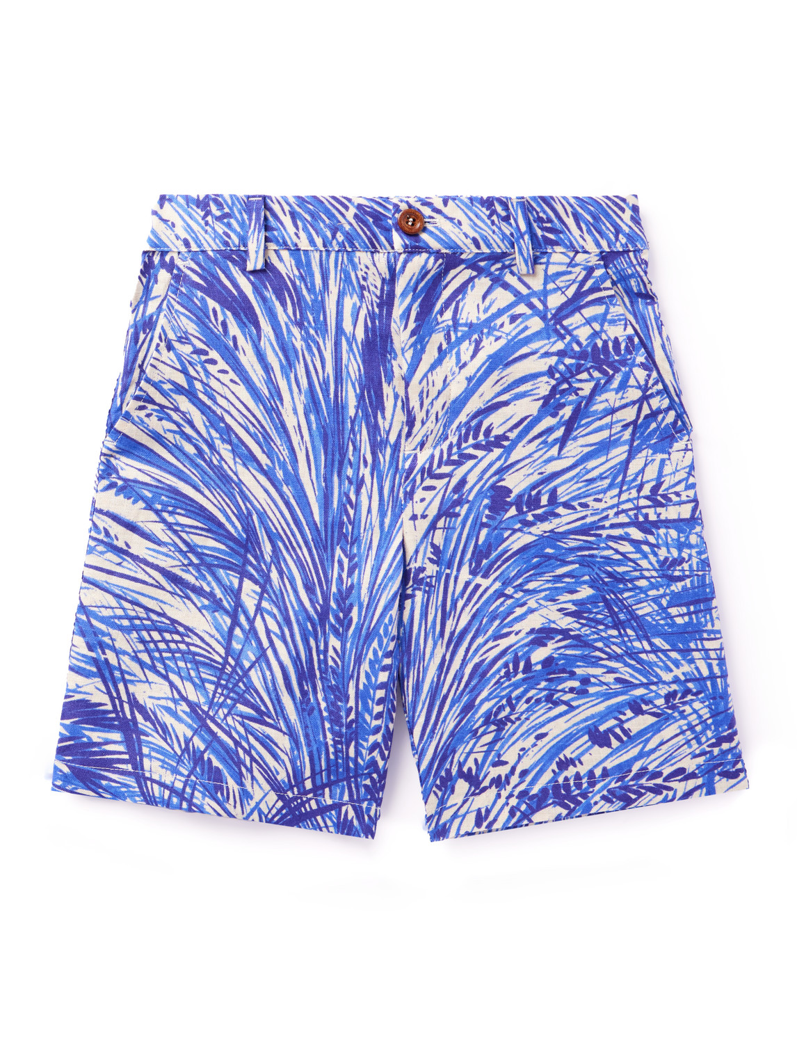 Loris Printed Linen Bermuda Shorts