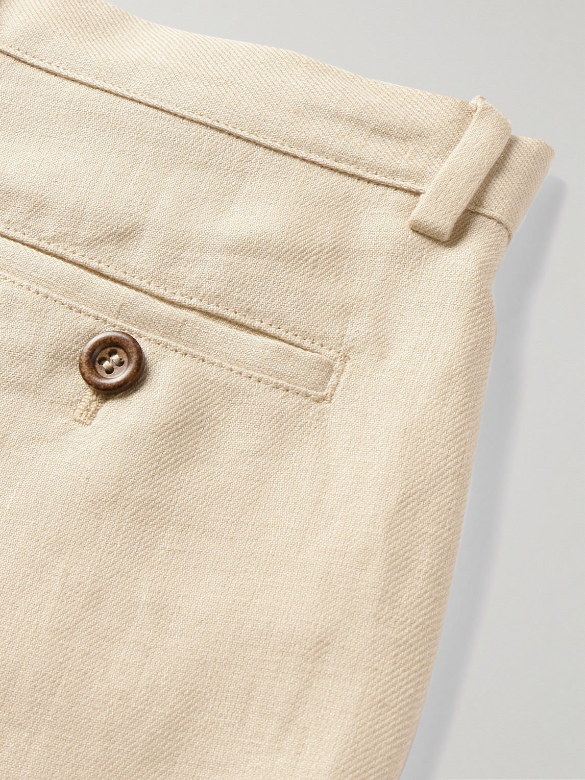 Shop Loro Piana Nevin Antigua Linen Bermuda Shorts In Neutrals