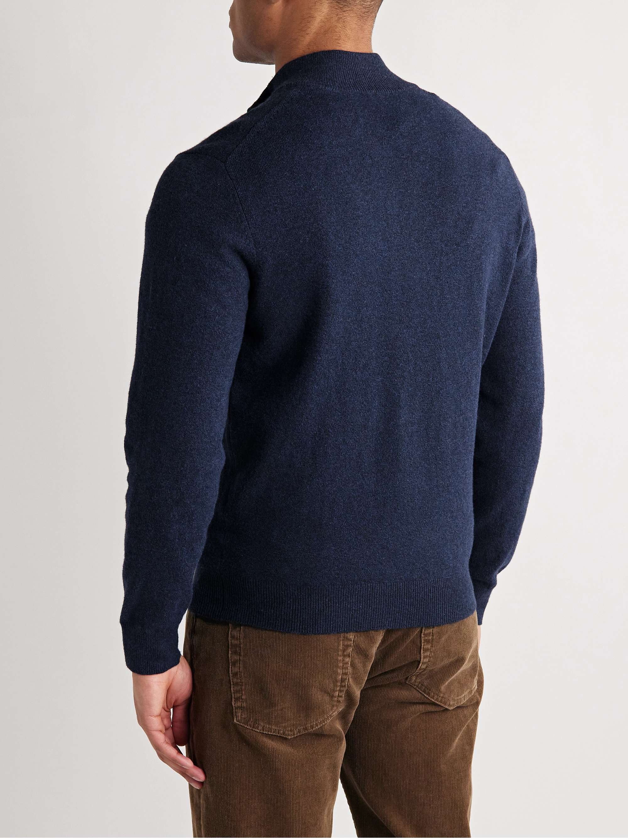 FAHERTY Jackson Hole Cotton-Blend Half-Zip Sweater