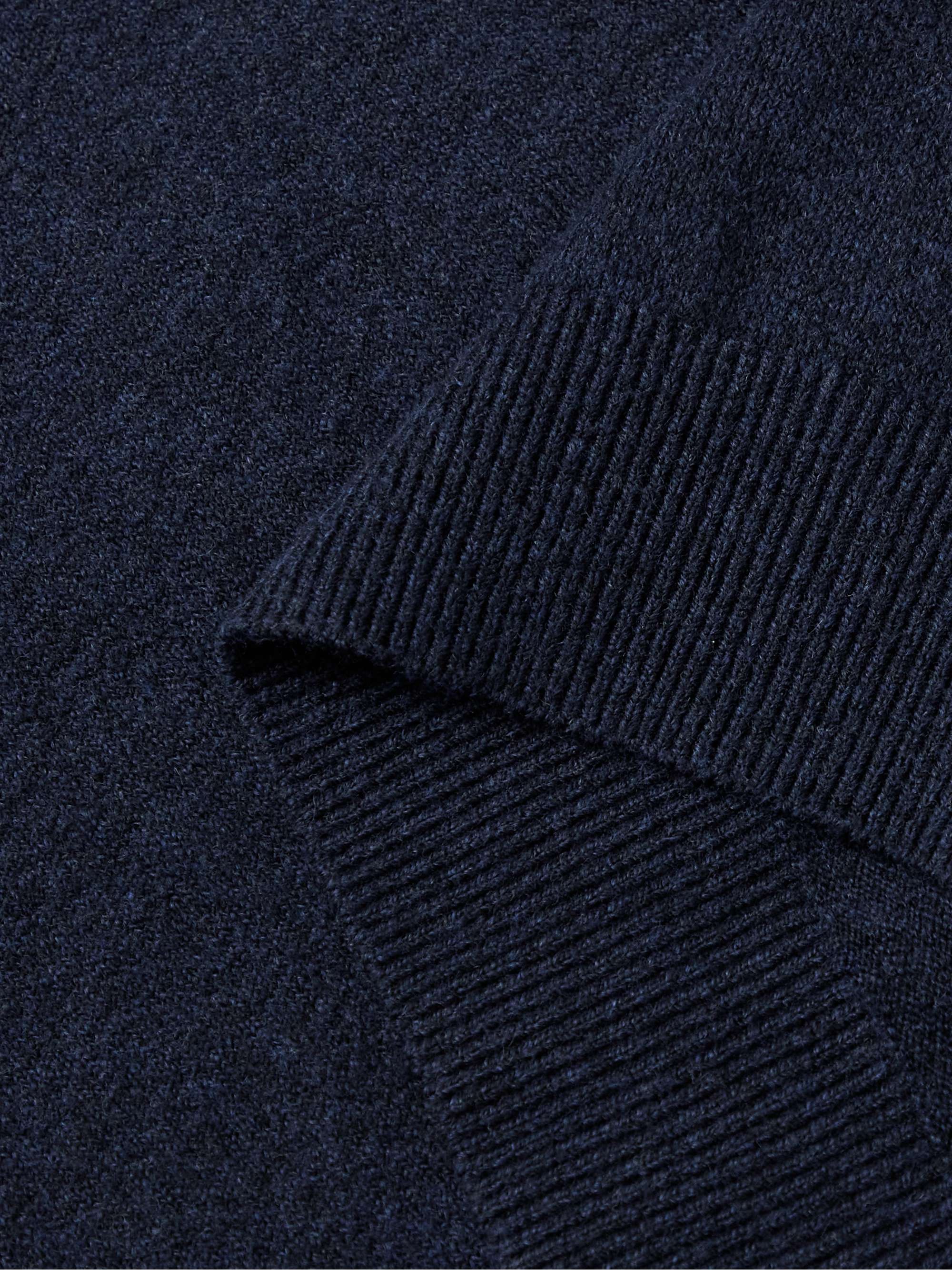 FAHERTY Jackson Hole Cotton-Blend Half-Zip Sweater