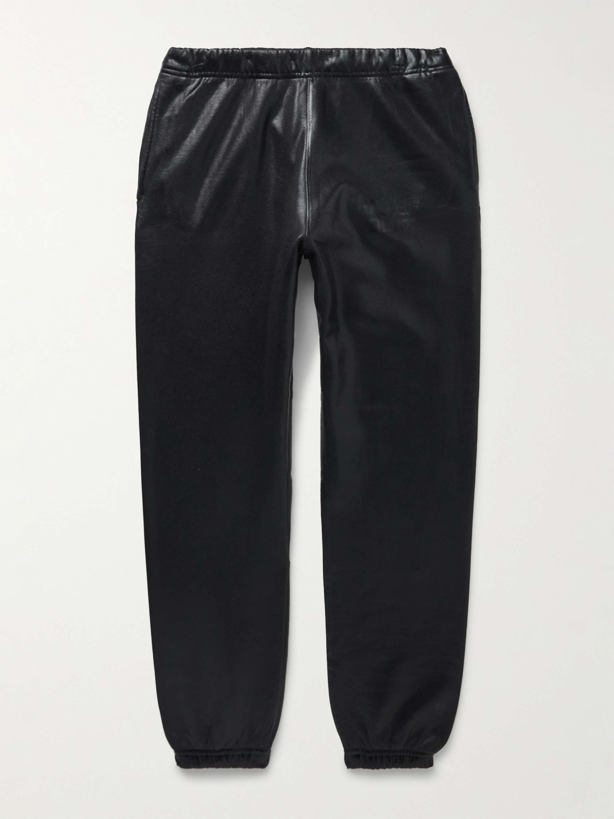 GALLERY DEPT. Analog Tapered Logo-Print Coated Cotton-Jersey Sweatpants for  Men