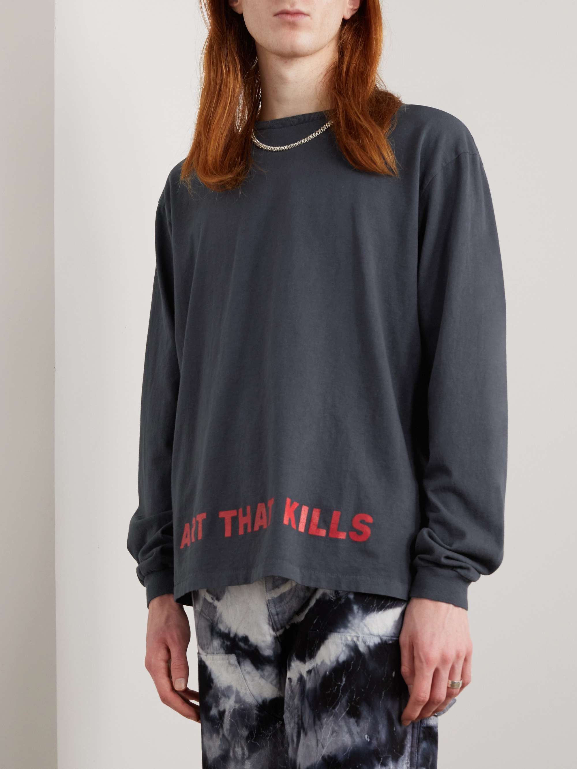 GALLERY DEPT. Anarchy Printed Cotton-Jersey T-Shirt
