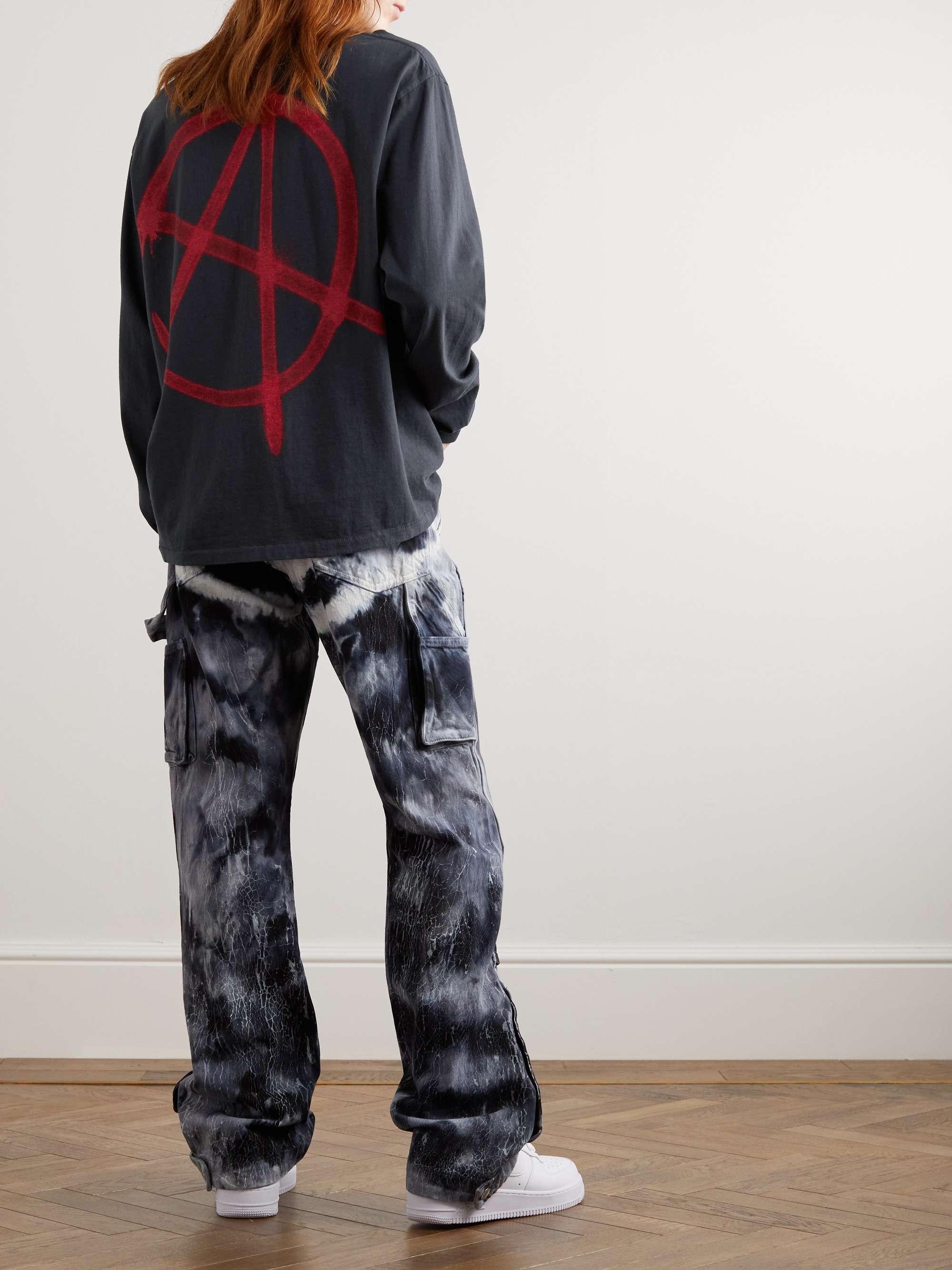 GALLERY DEPT. Anarchy Printed Cotton-Jersey T-Shirt