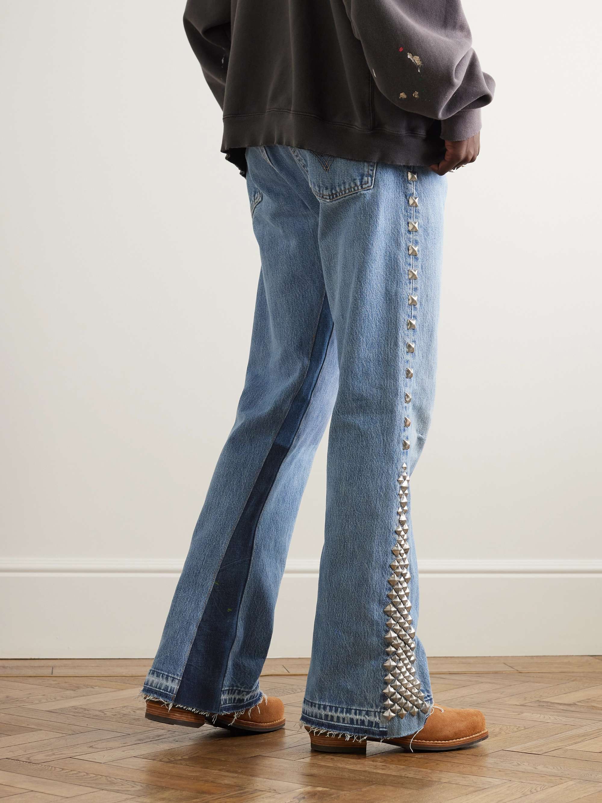 GALLERY DEPT. Flared Studded Jeans for Men | MR PORTER