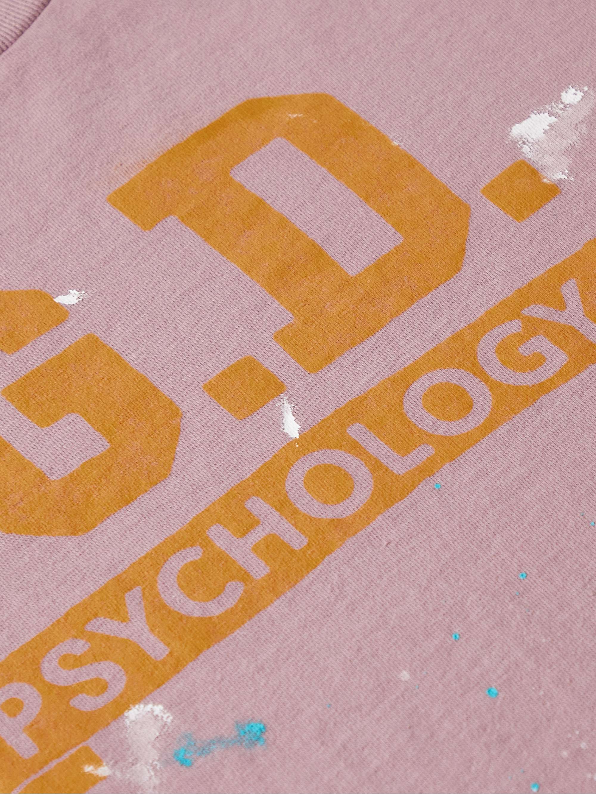 GALLERY DEPT. Psychology Ed Paint-Splattered Printed Cotton-Jersey T-Shirt