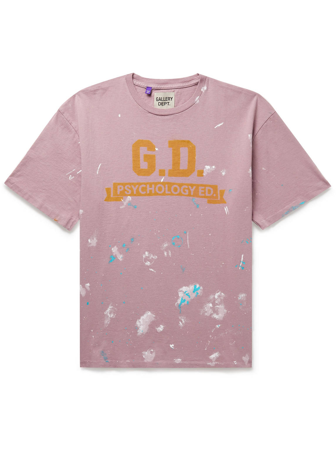 GALLERY DEPT. PSYCHOLOGY ED PAINT-SPLATTERED PRINTED COTTON-JERSEY T-SHIRT