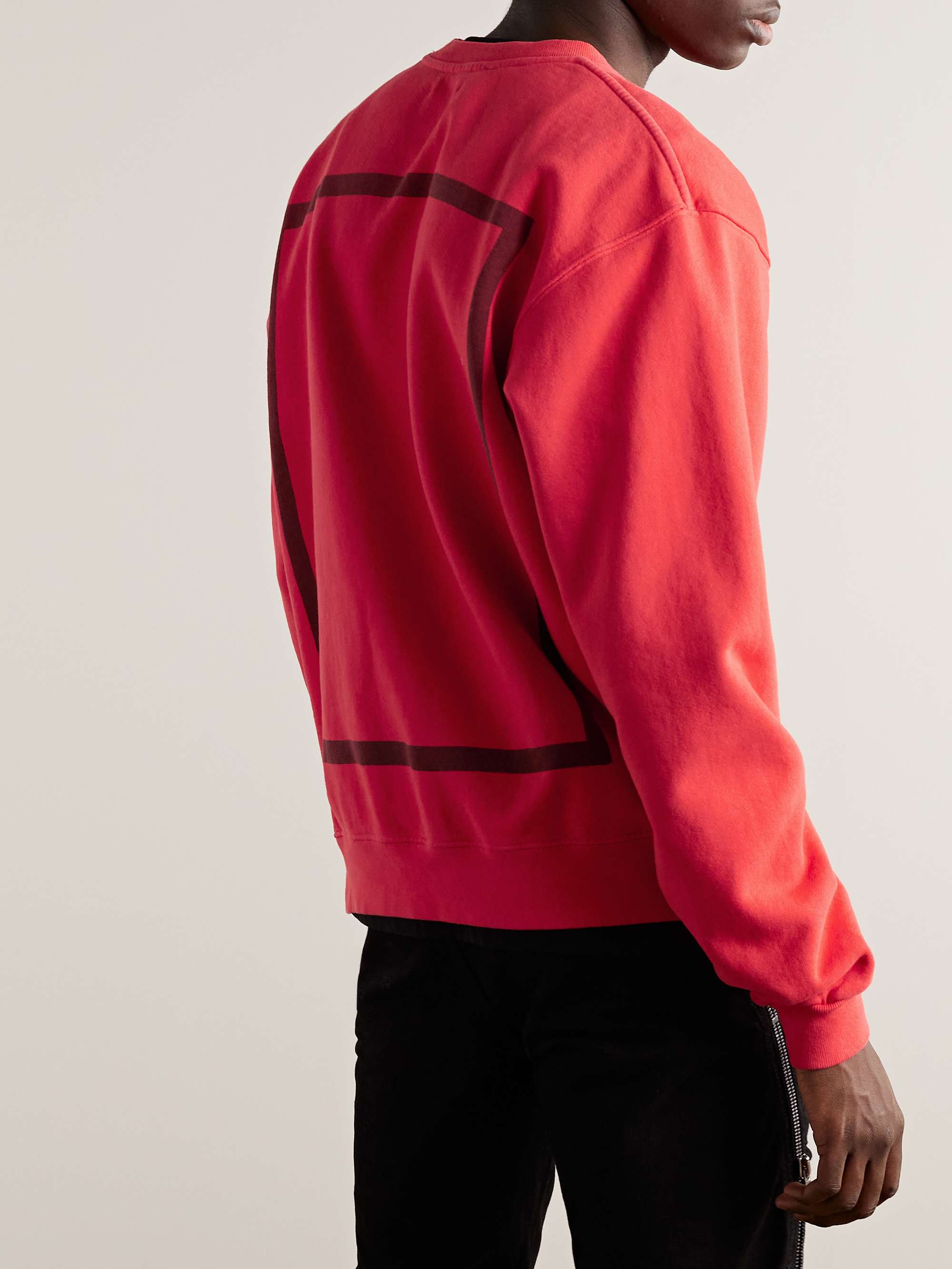 GALLERY DEPT. Musique Embroidered Cotton-Jersey Sweatshirt