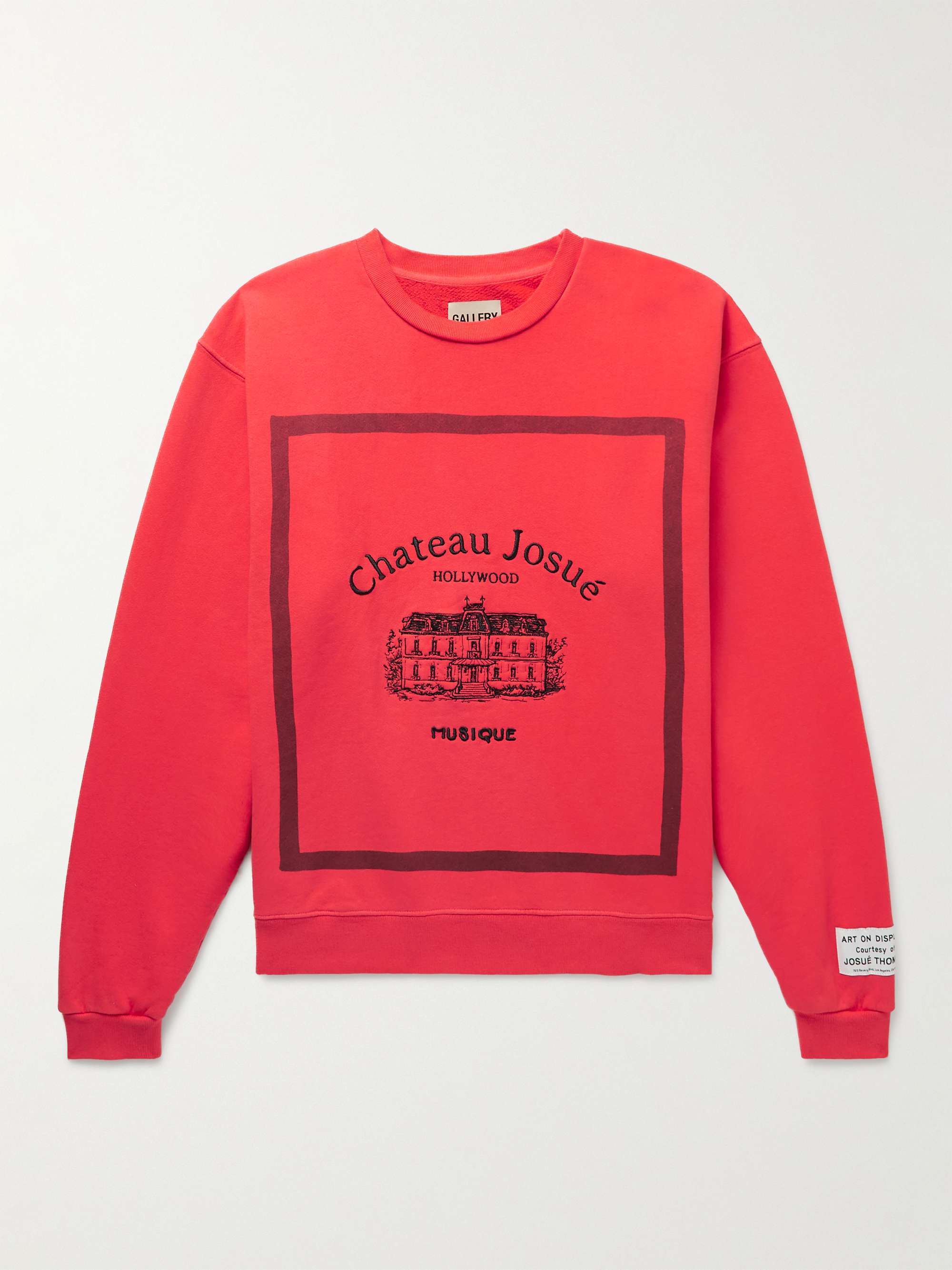 GALLERY DEPT. Musique Embroidered Cotton-Jersey Sweatshirt