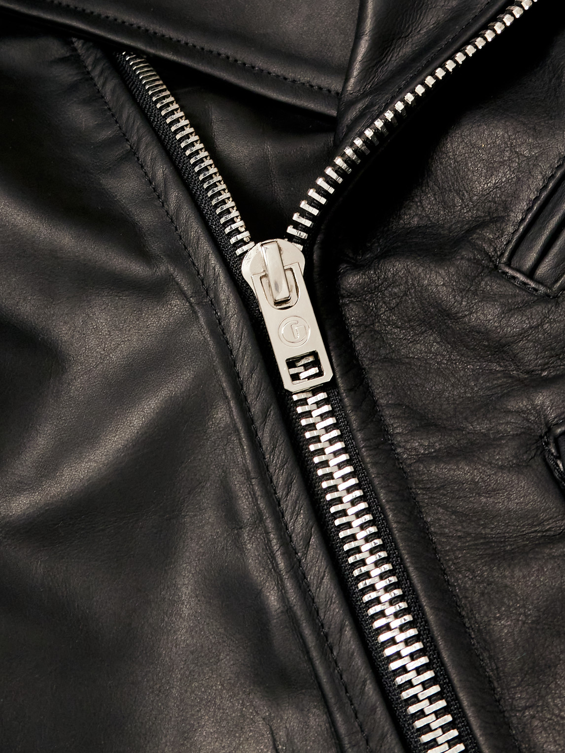 Shop Gallery Dept. Leather Biker Jacket In Black