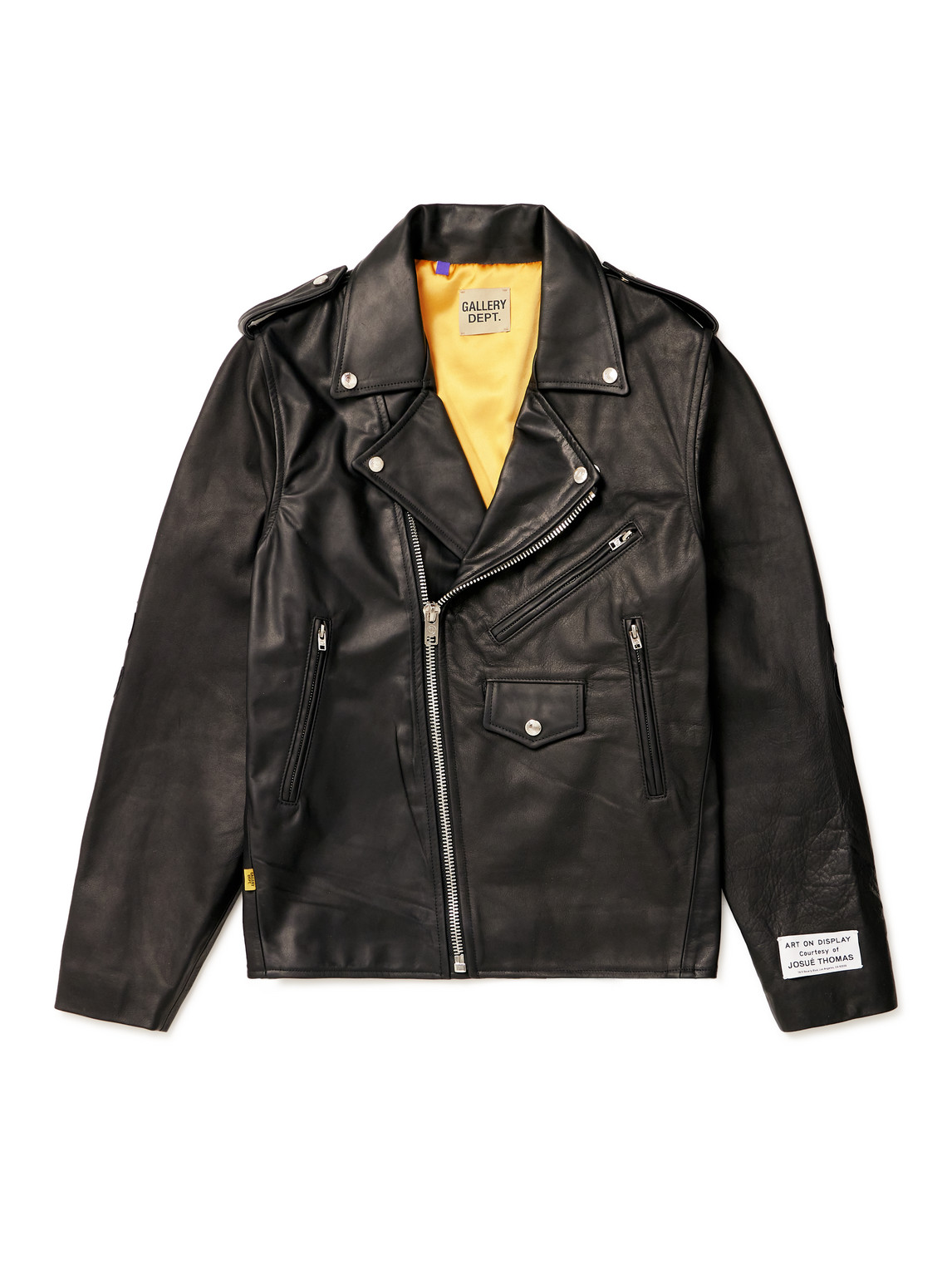 Shop Gallery Dept. Leather Biker Jacket In Black