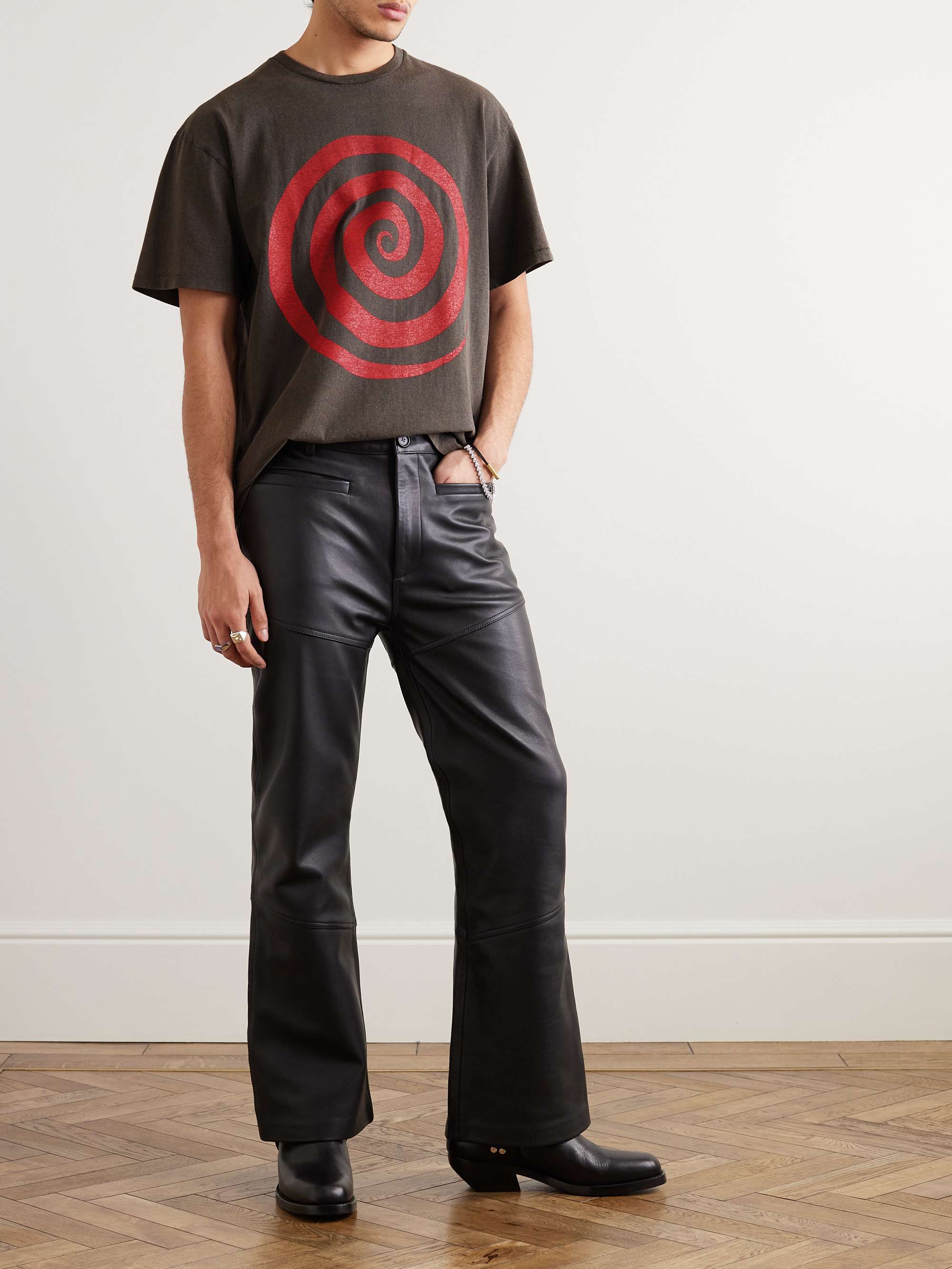 GALLERY DEPT. Lost Glittered Printed Cotton-Jersey T-Shirt