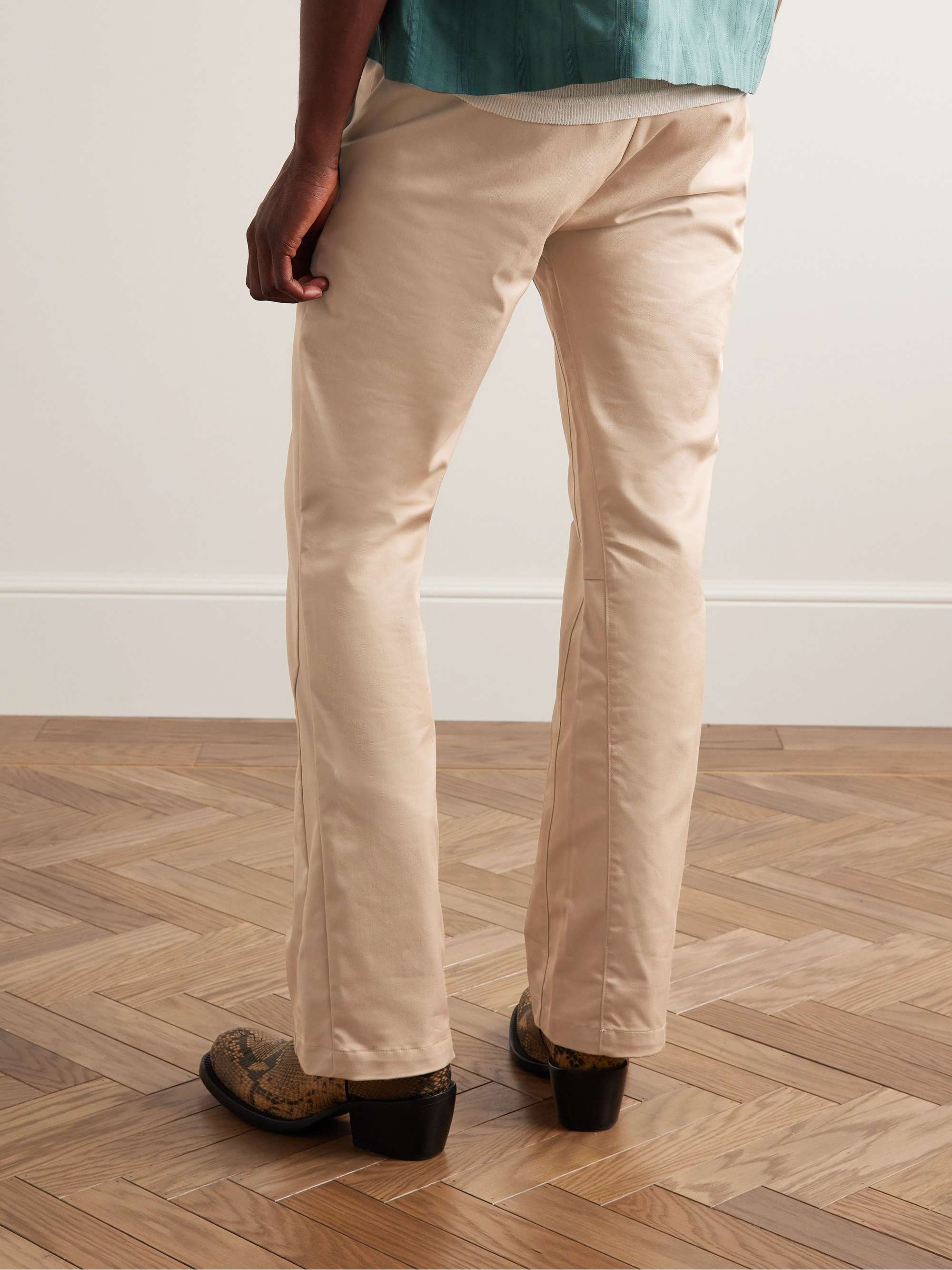 GALLERY DEPT. Slim-Fit Flared Cotton-Twill Trousers