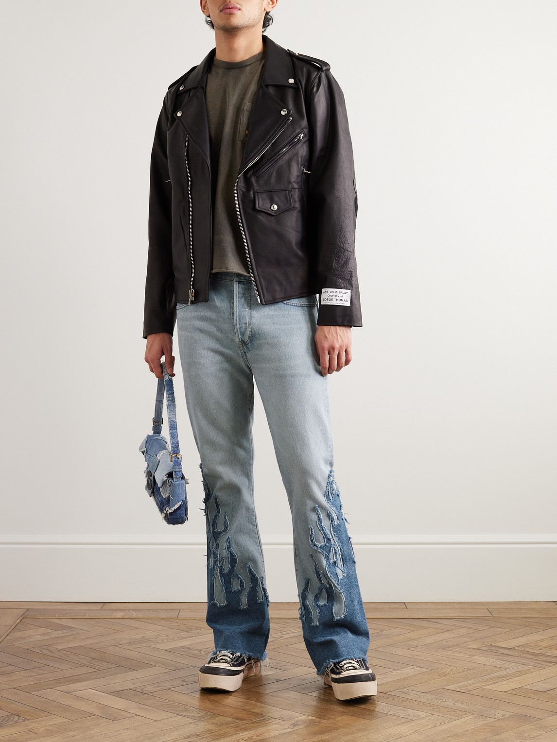 Gallery Dept. LA Blvd Flared Appliquéd Distressed Jeans | Smart Closet