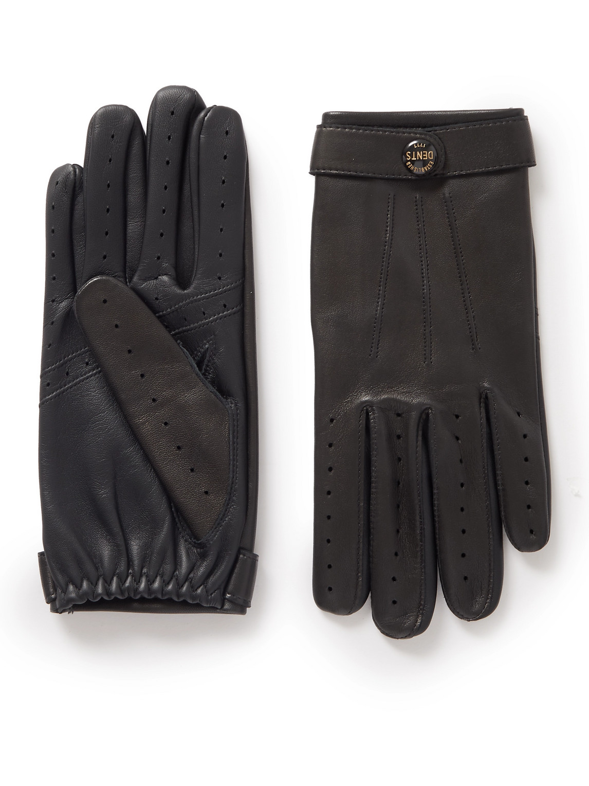 Dents Rolleston Touchscreen Leather Gloves In Black