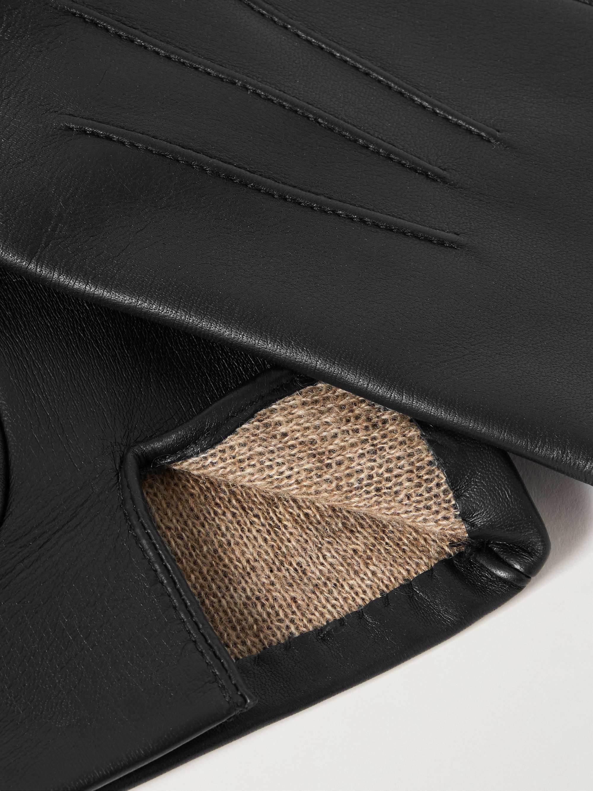 DENTS Andover Touchscreen Cashmere-Lined Leather Gloves