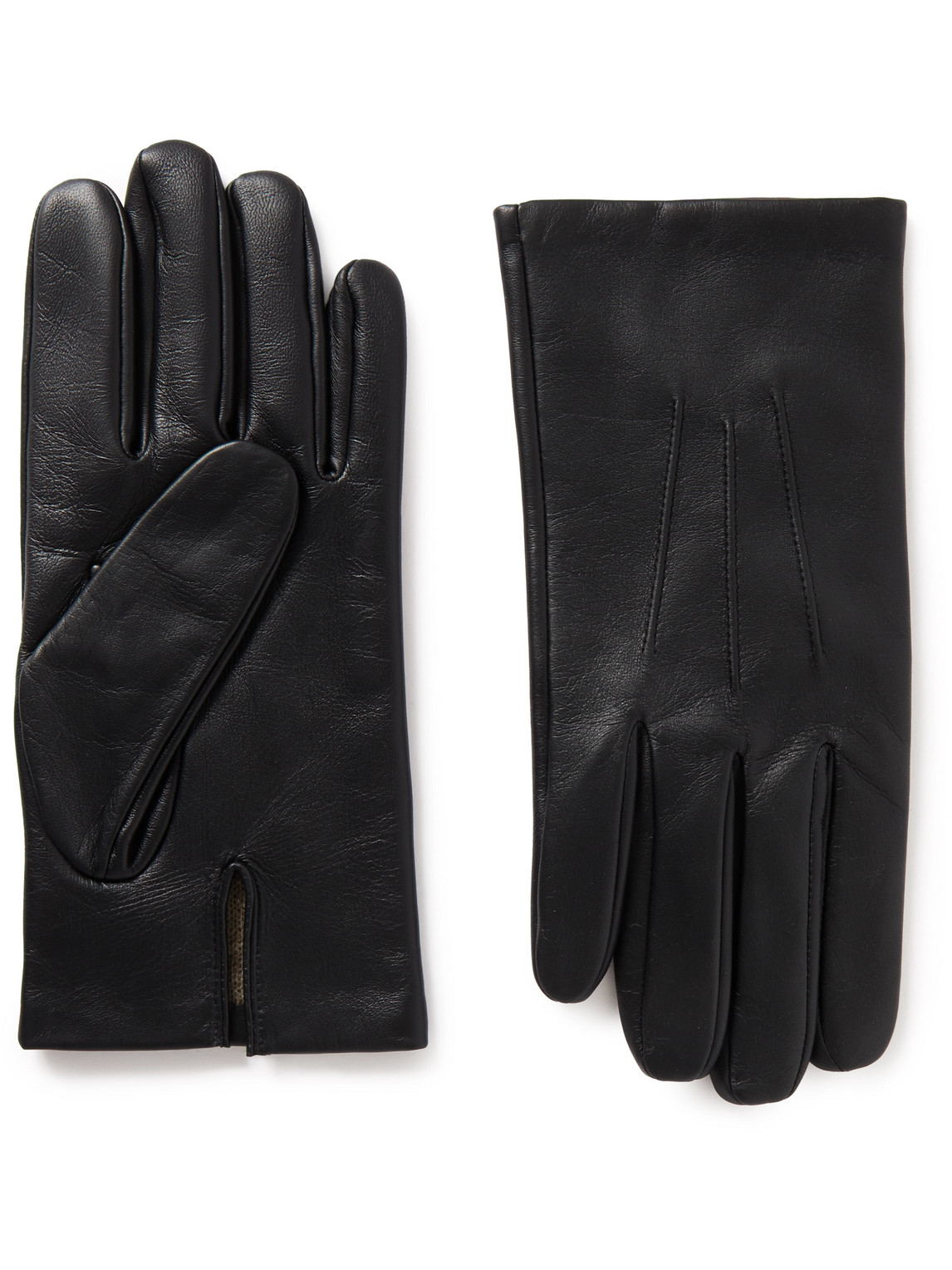 Dents Andover Touchscreen Cashmere-lined Leather Gloves In Black