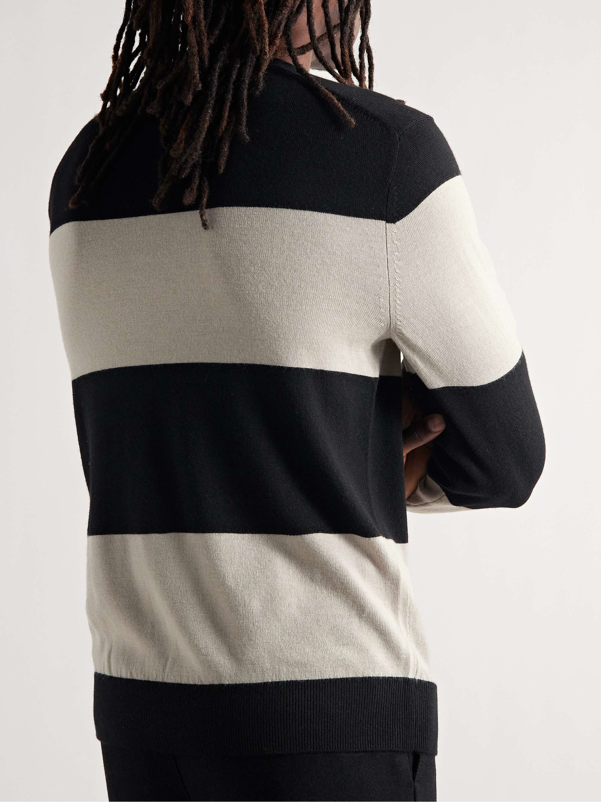 CLUB MONACO Slim-Fit Striped Wool Sweater