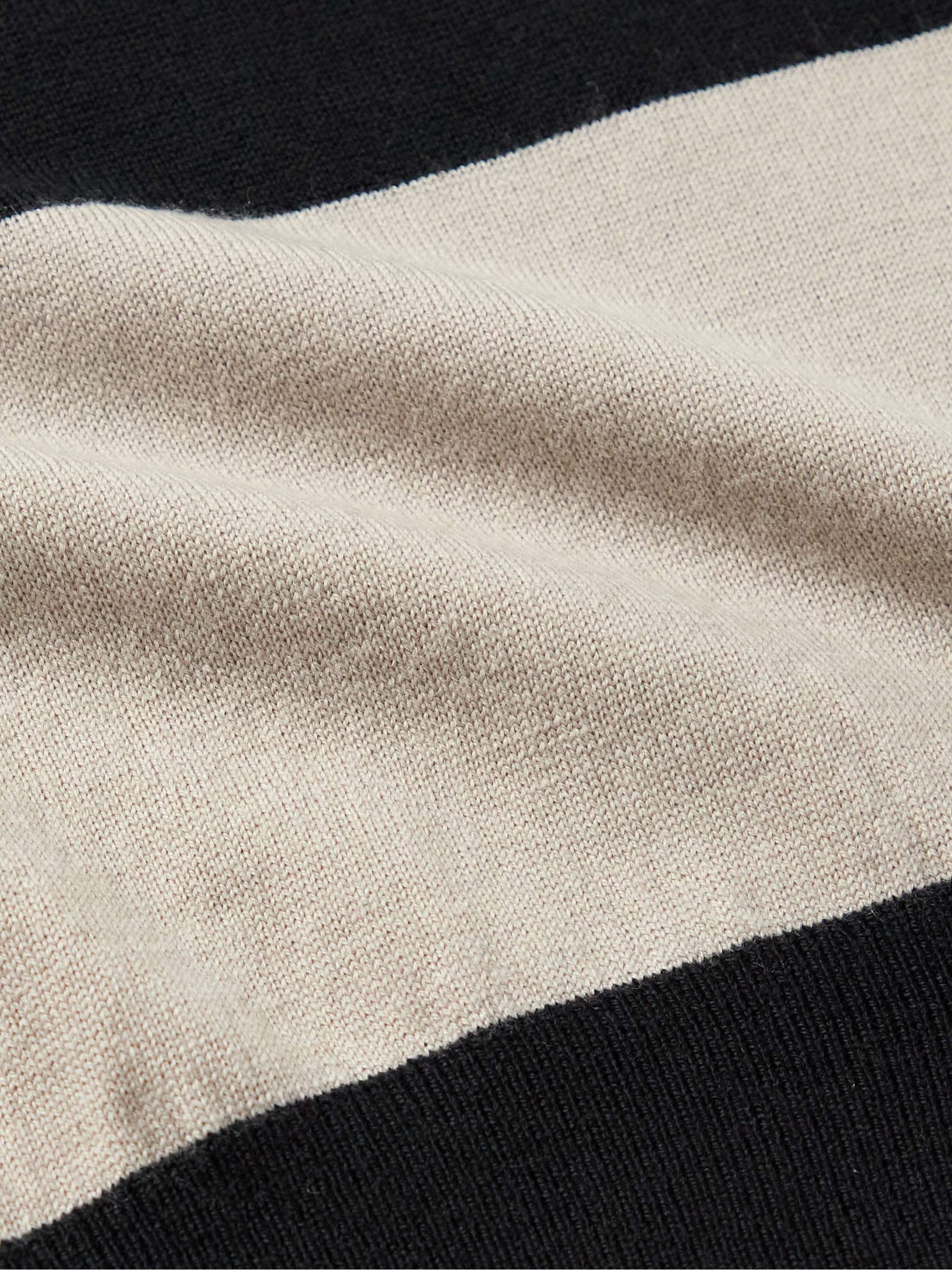 CLUB MONACO Slim-Fit Striped Wool Sweater