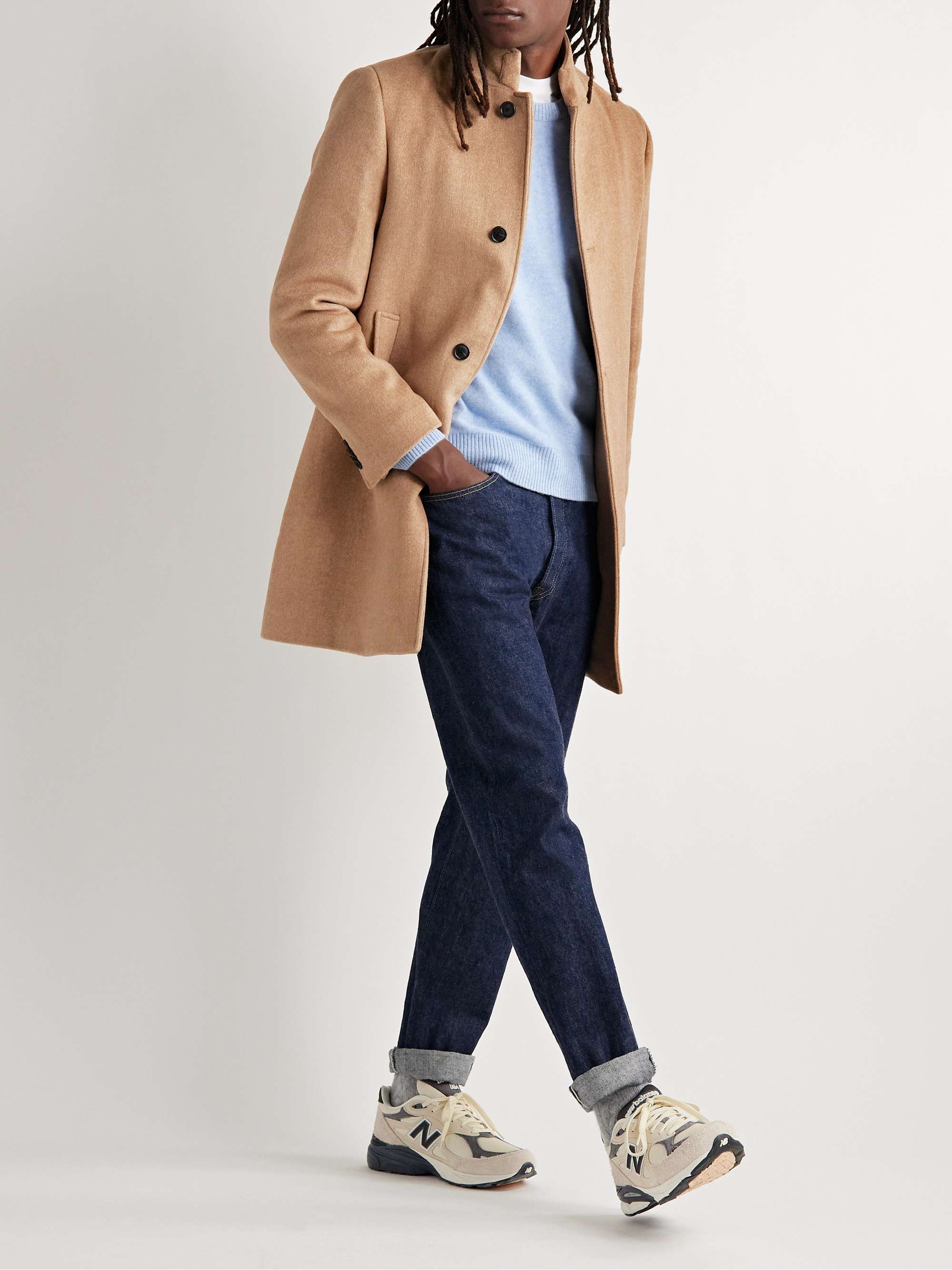 CLUB MONACO Loukas Wool-Blend Flannel Coat