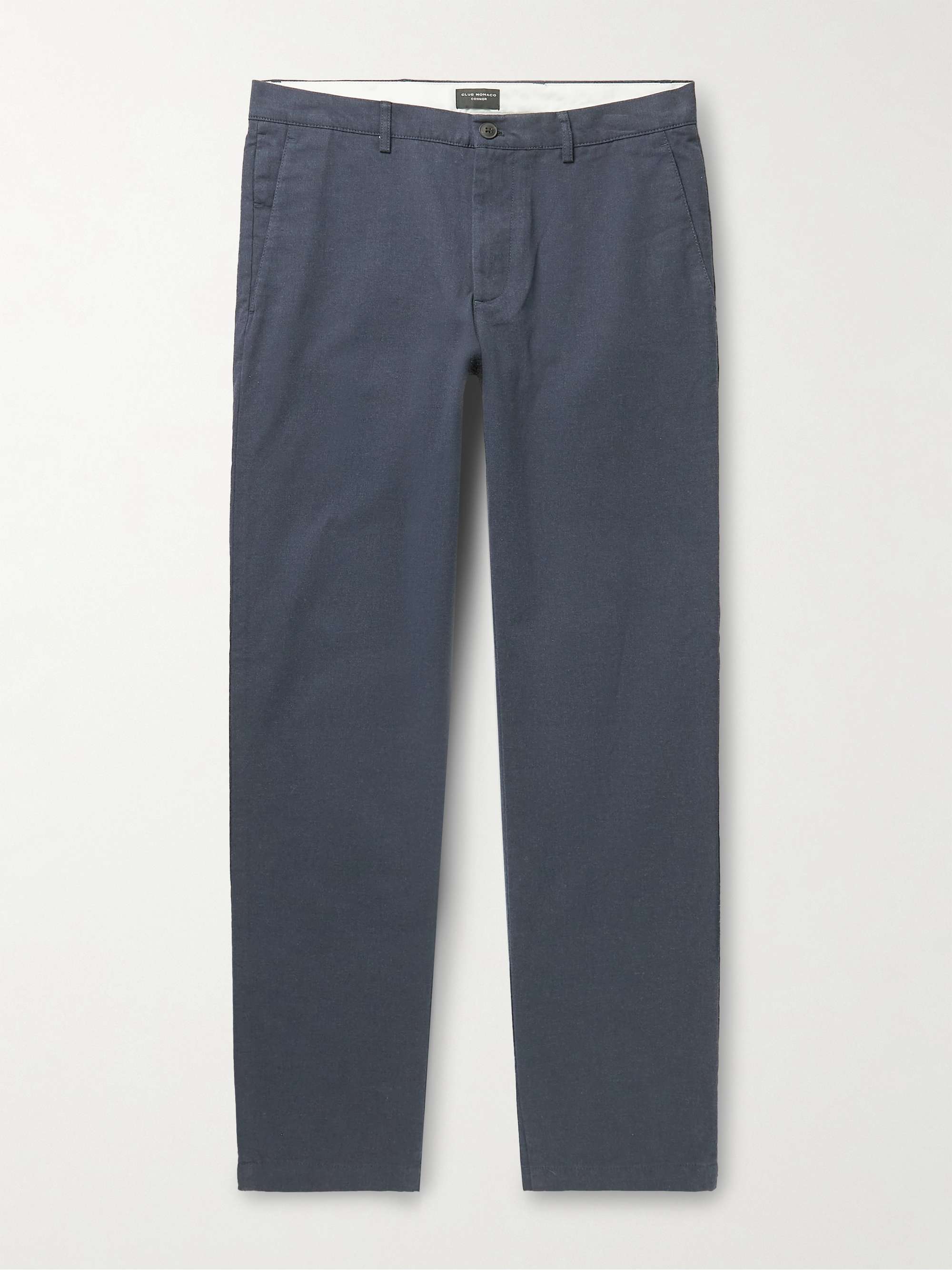CLUB MONACO Connor Slim-Fit Cotton-Blend Twill Trousers for Men | MR PORTER