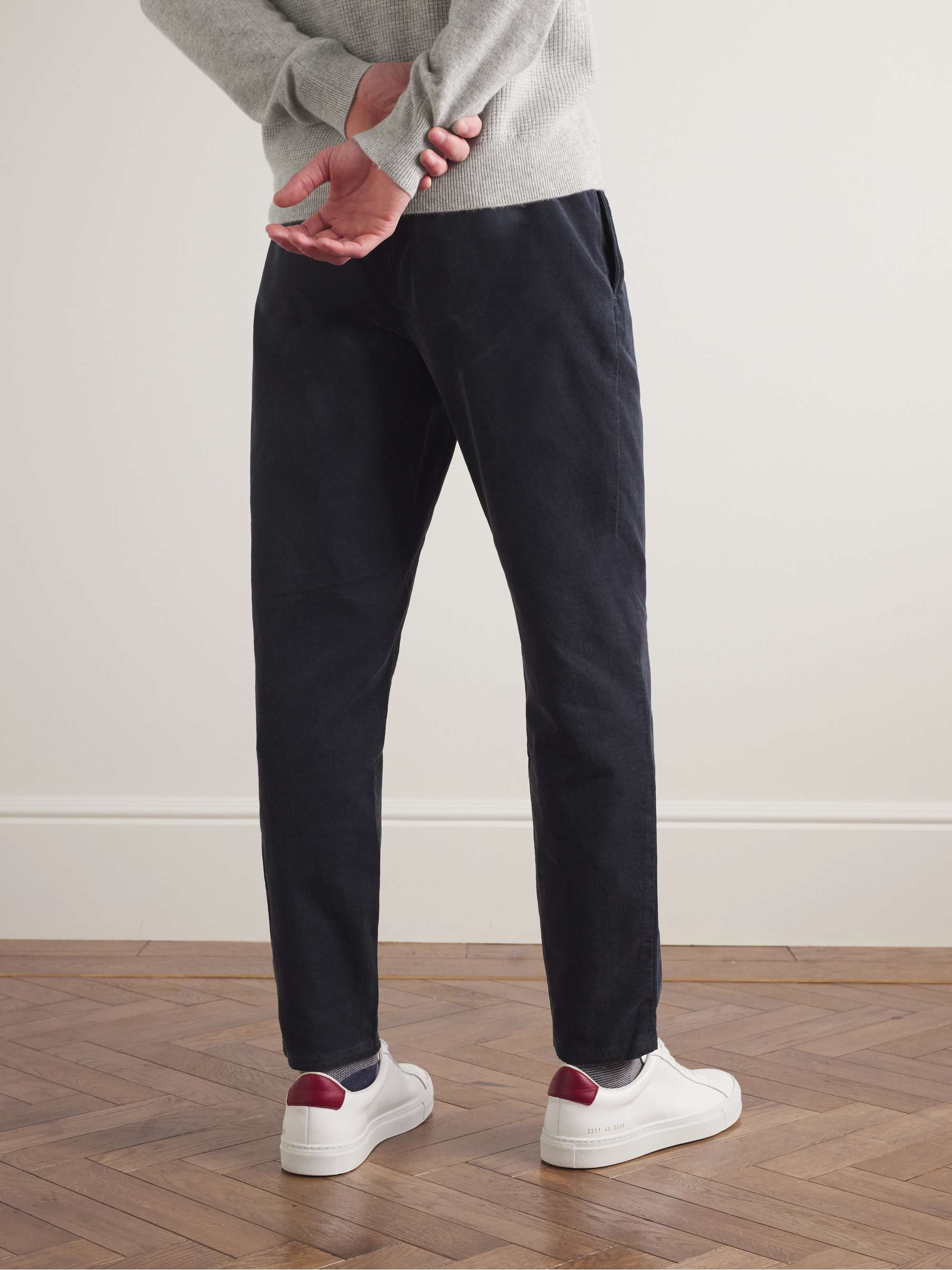 CLUB MONACO Straight-Leg Cotton-Corduroy Trousers