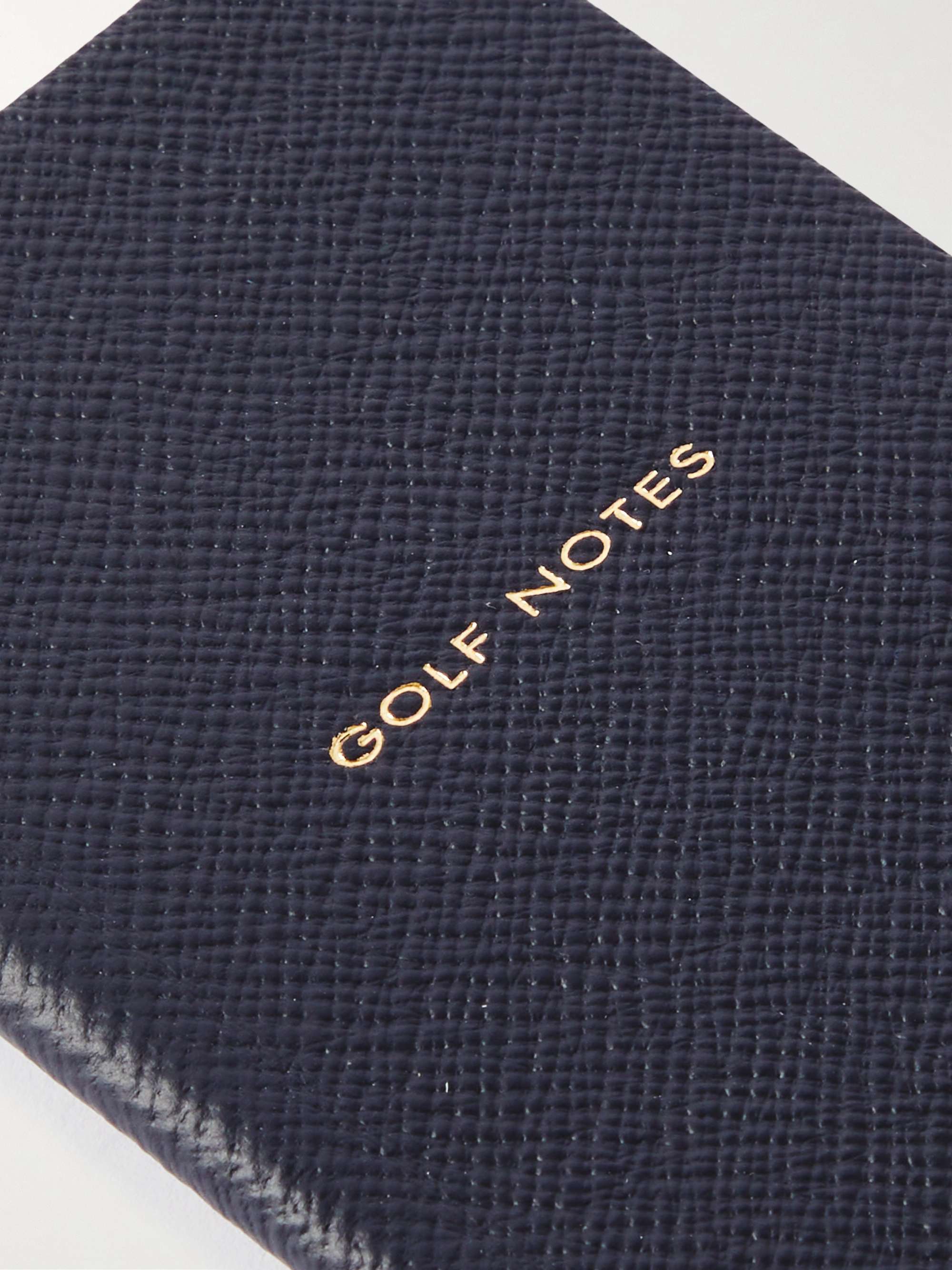SMYTHSON Panama Golf Notes Cross-Grain Leather Notebook