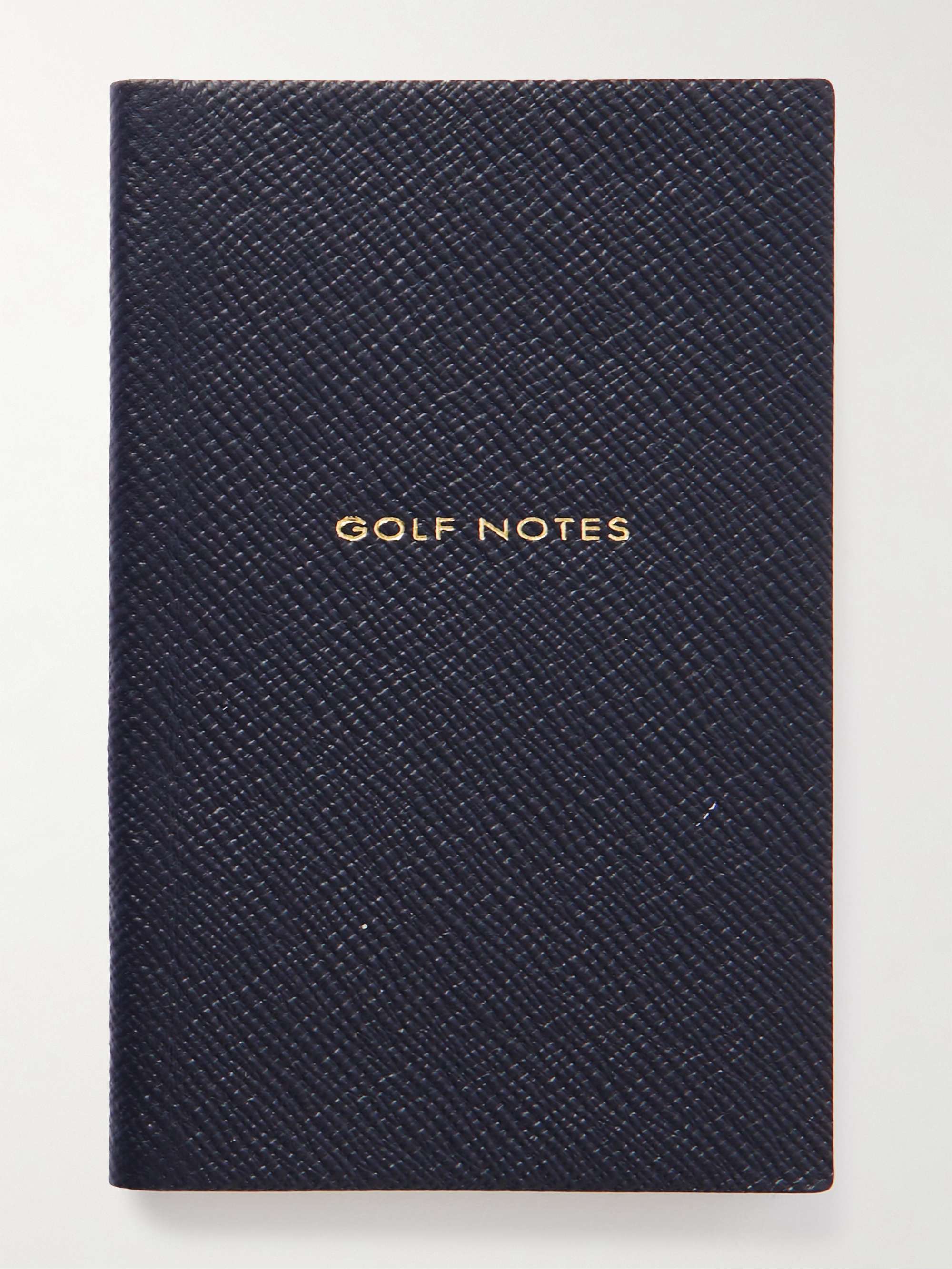 SMYTHSON Panama Golf Notes Cross-Grain Leather Notebook