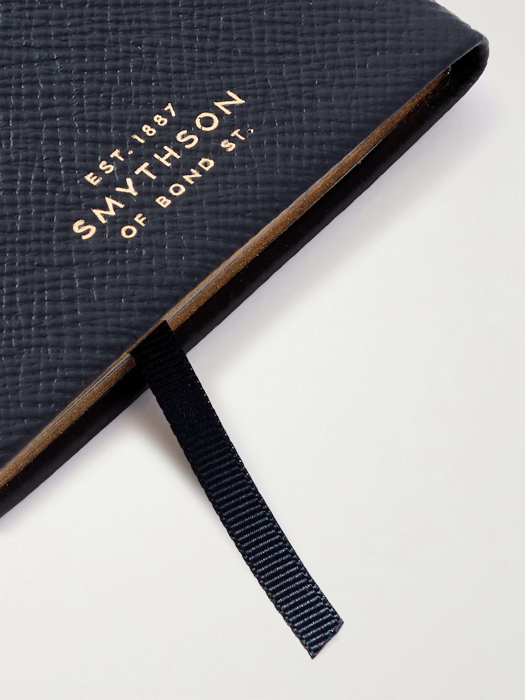 SMYTHSON دفتر ملاحظات Panama من الجلد النافر بنقشة متقاطعة