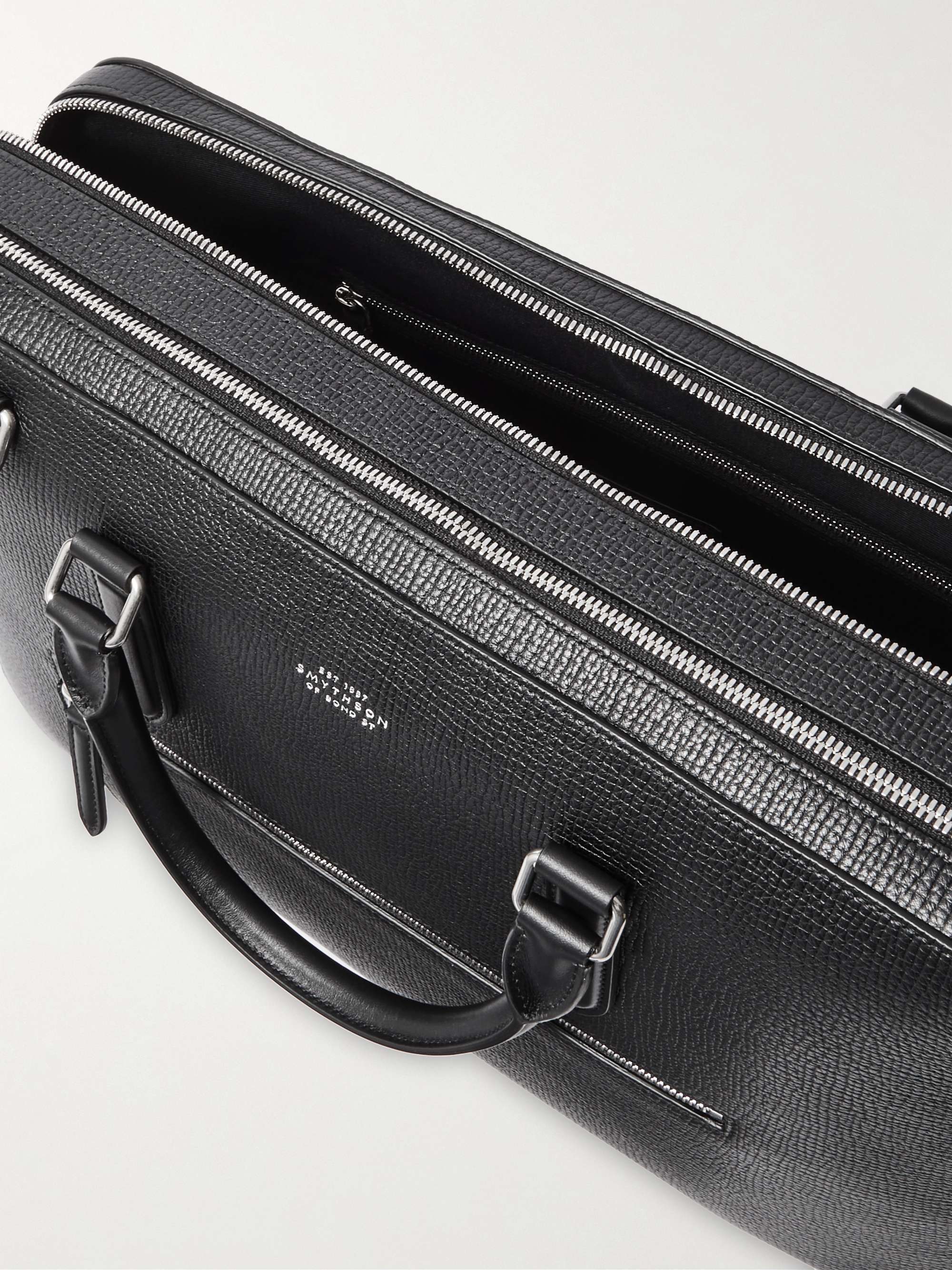 SMYTHSON Cross-Grain Leather Briefcase