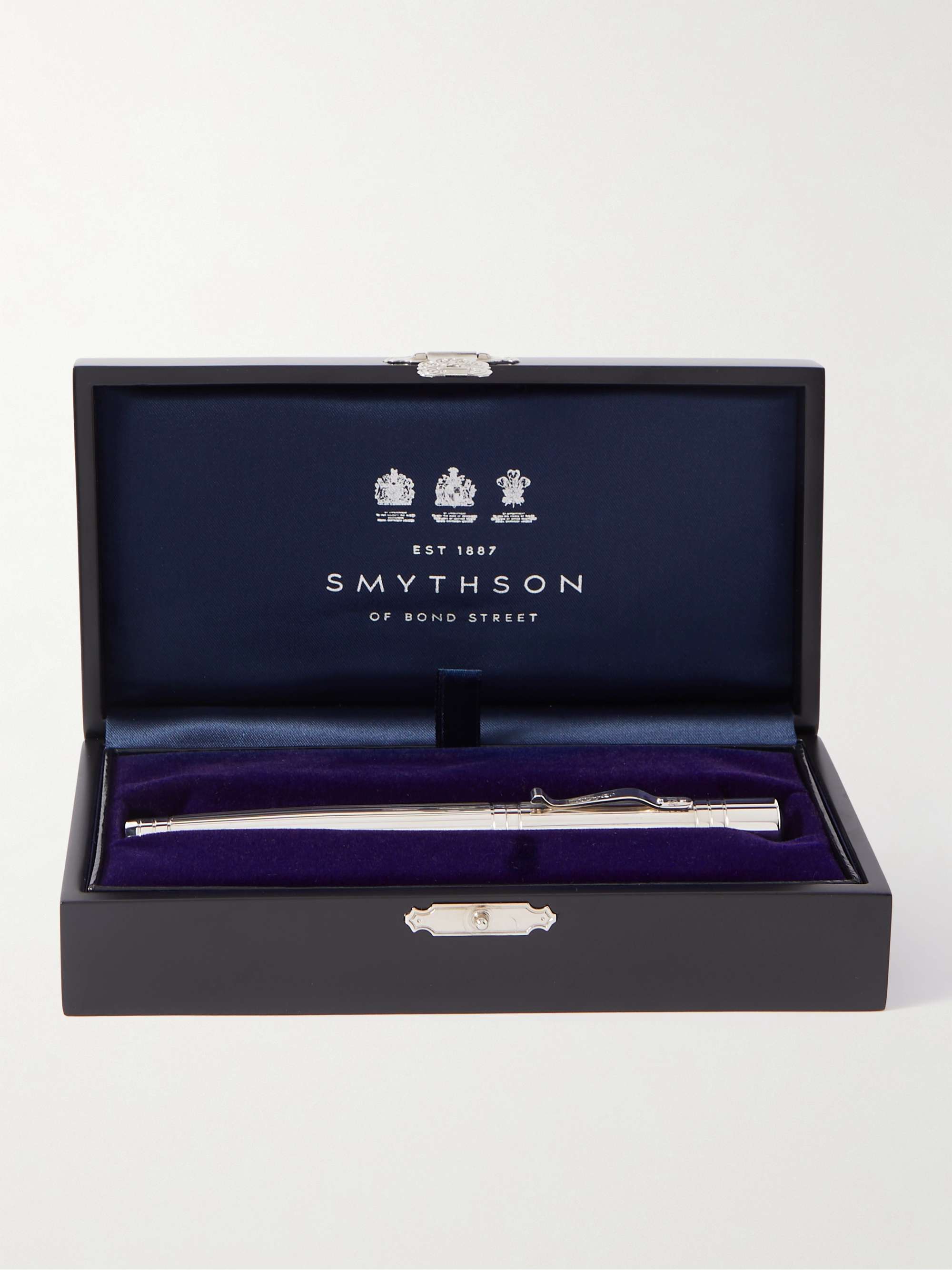SMYTHSON Viceroy Silver Rollerball Pen