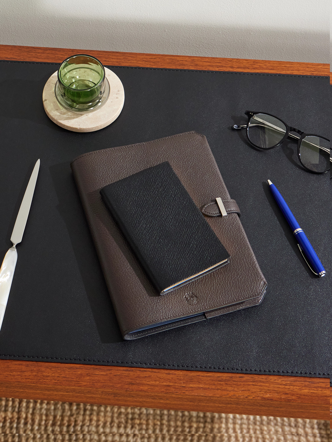 Panama Cross-Grain Leather Notebook — 2