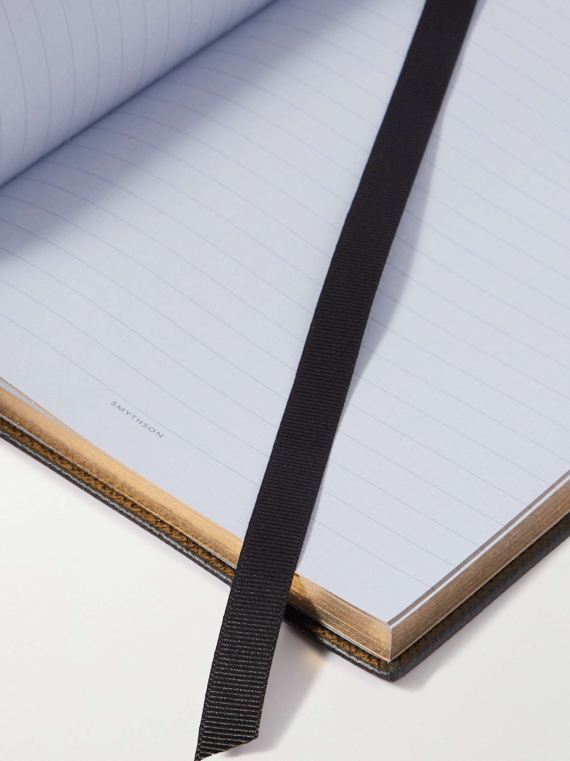 SMYTHSON Panama Soho Cross-Grain Leather Notebook