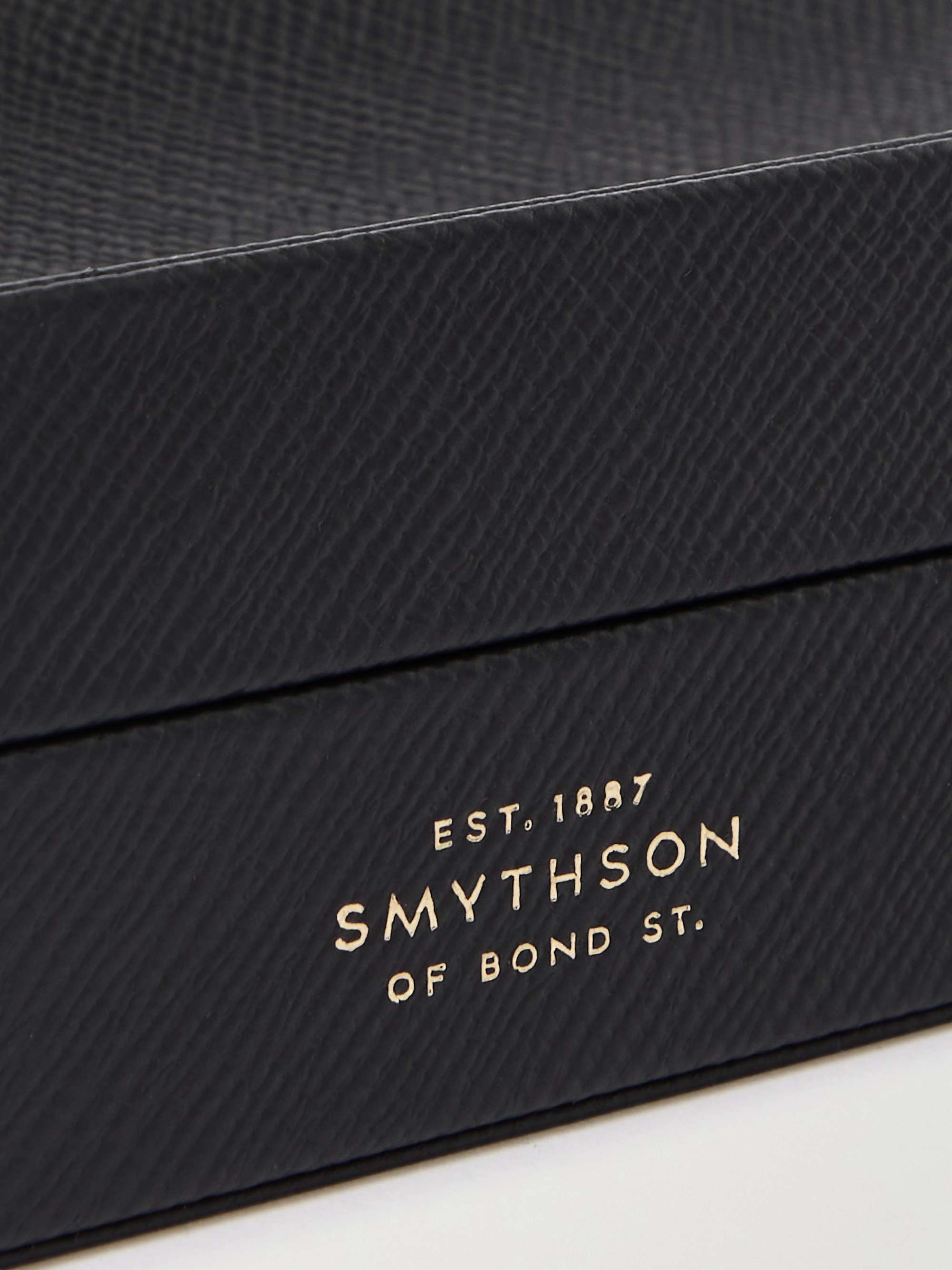 SMYTHSON Panama Cross-Grain Leather Pen Organiser