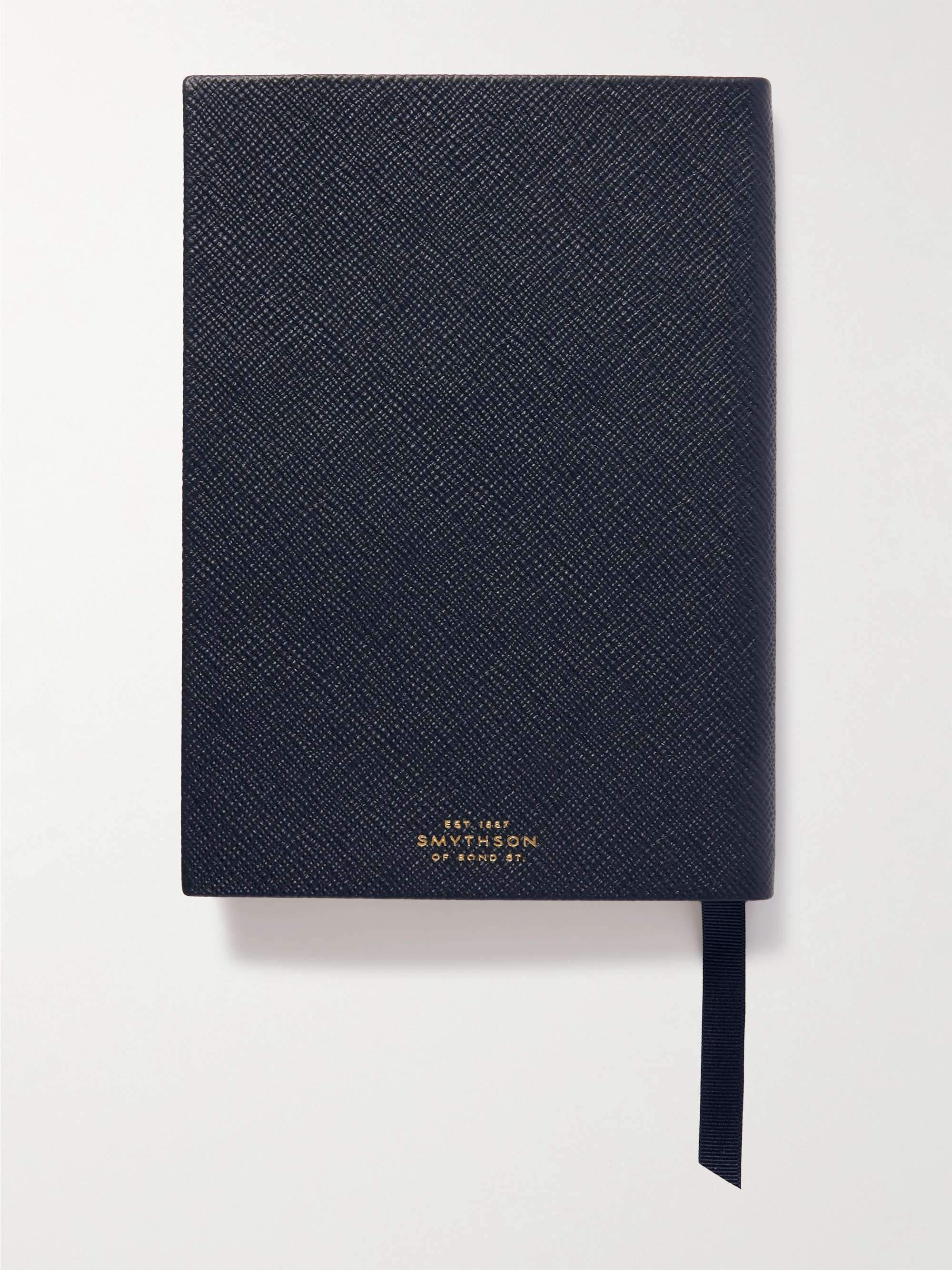 SMYTHSON Panama Soho Cross-Grain Leather Notebook