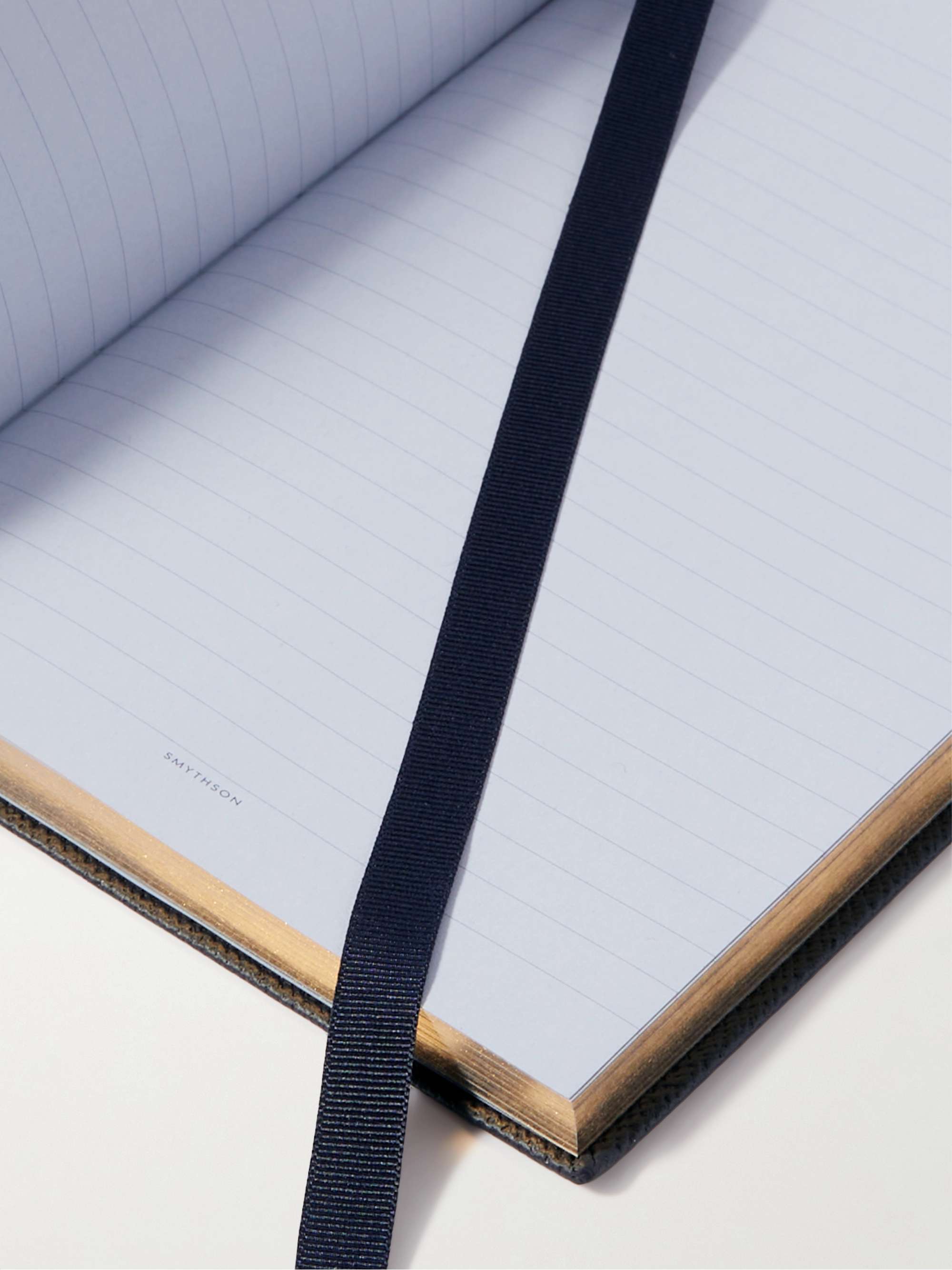 SMYTHSON Panama Soho Cross-Grain Leather Notebook