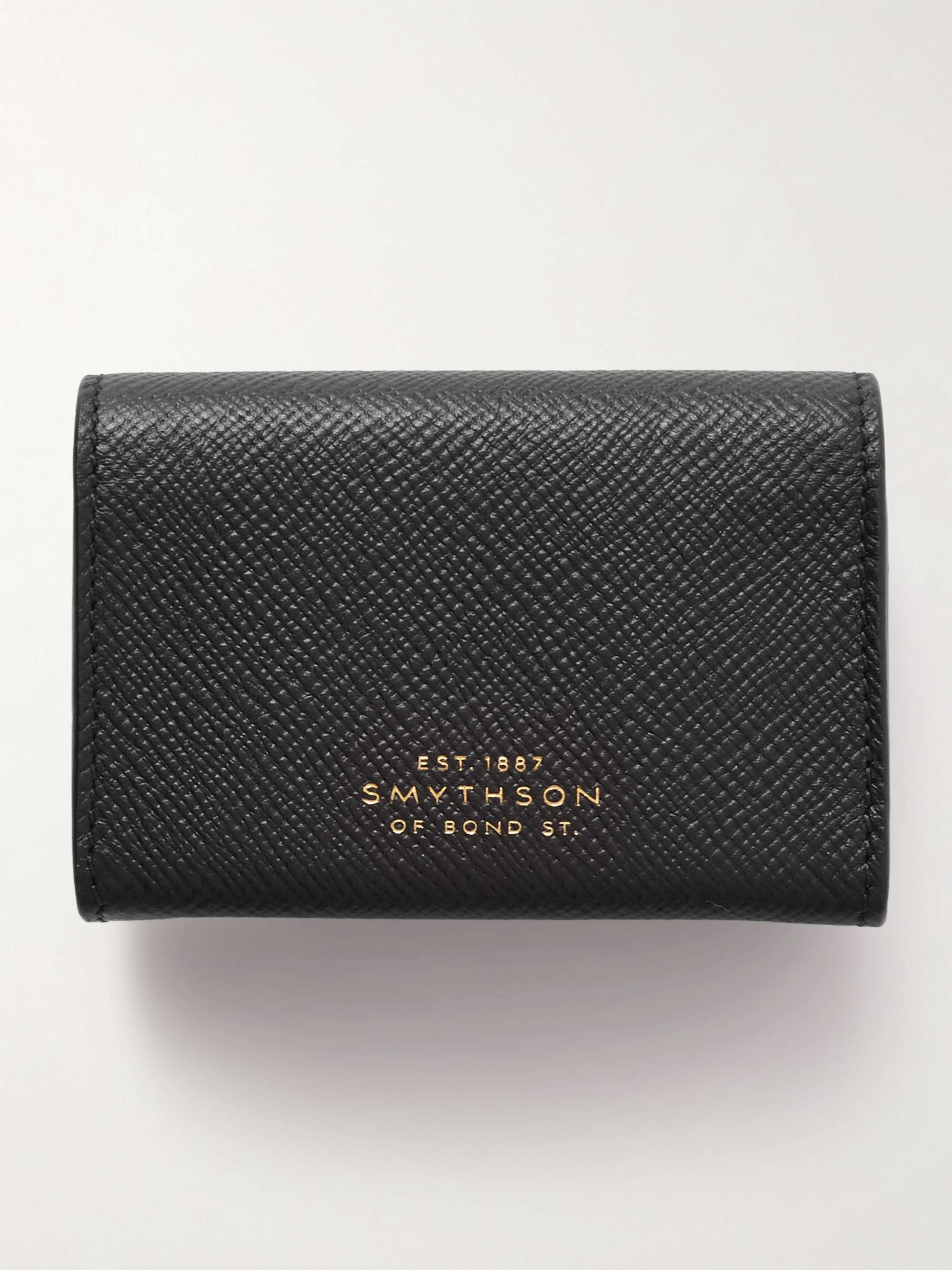SMYTHSON Panama Cross-Grain Leather Playing Card Case