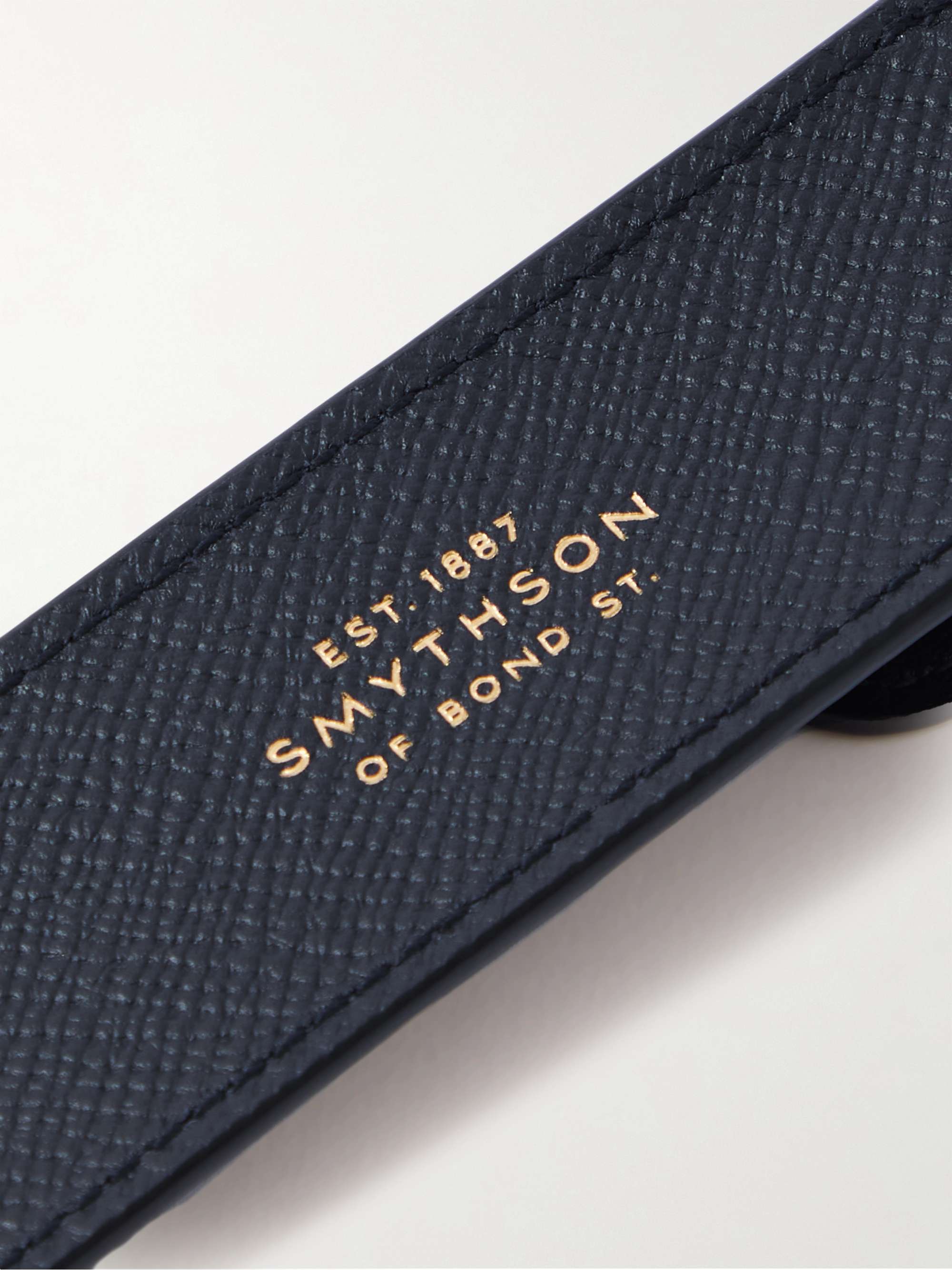 SMYTHSON Panama Cross-Grain Leather Pen Sleeve