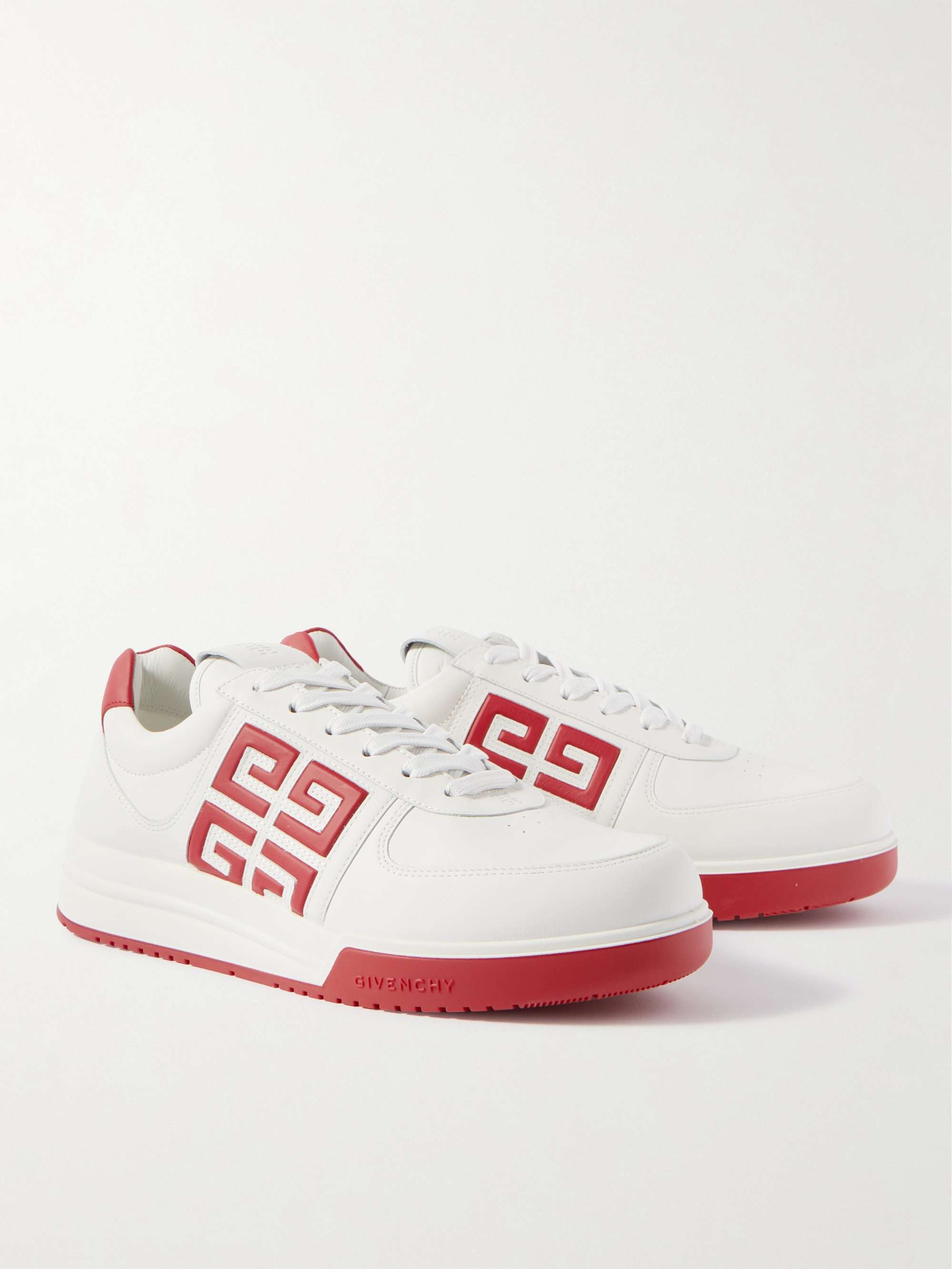 GIVENCHY G4 Logo-Embossed Leather Sneakers