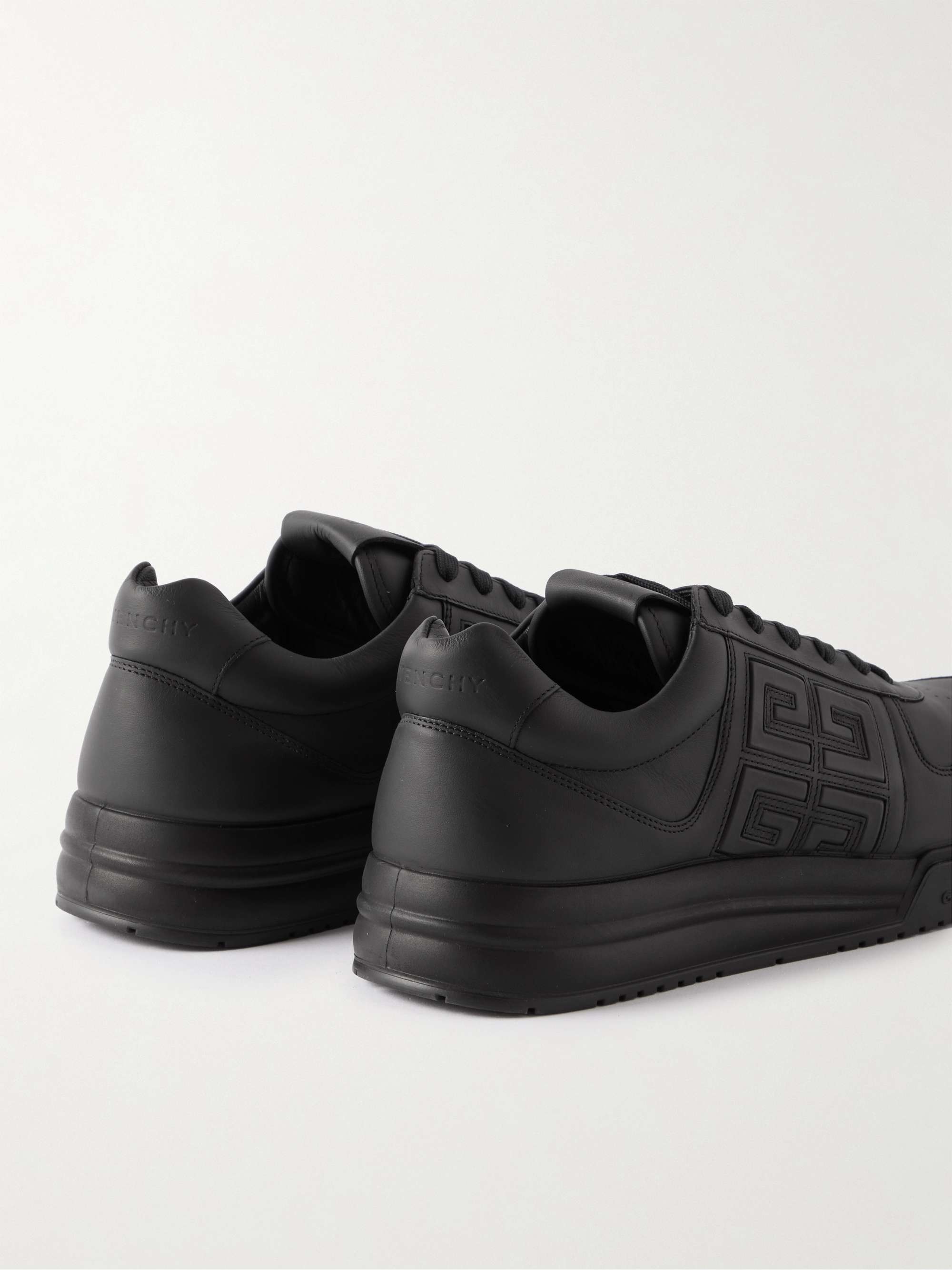 GIVENCHY G4 Logo-Embossed Leather Sneakers