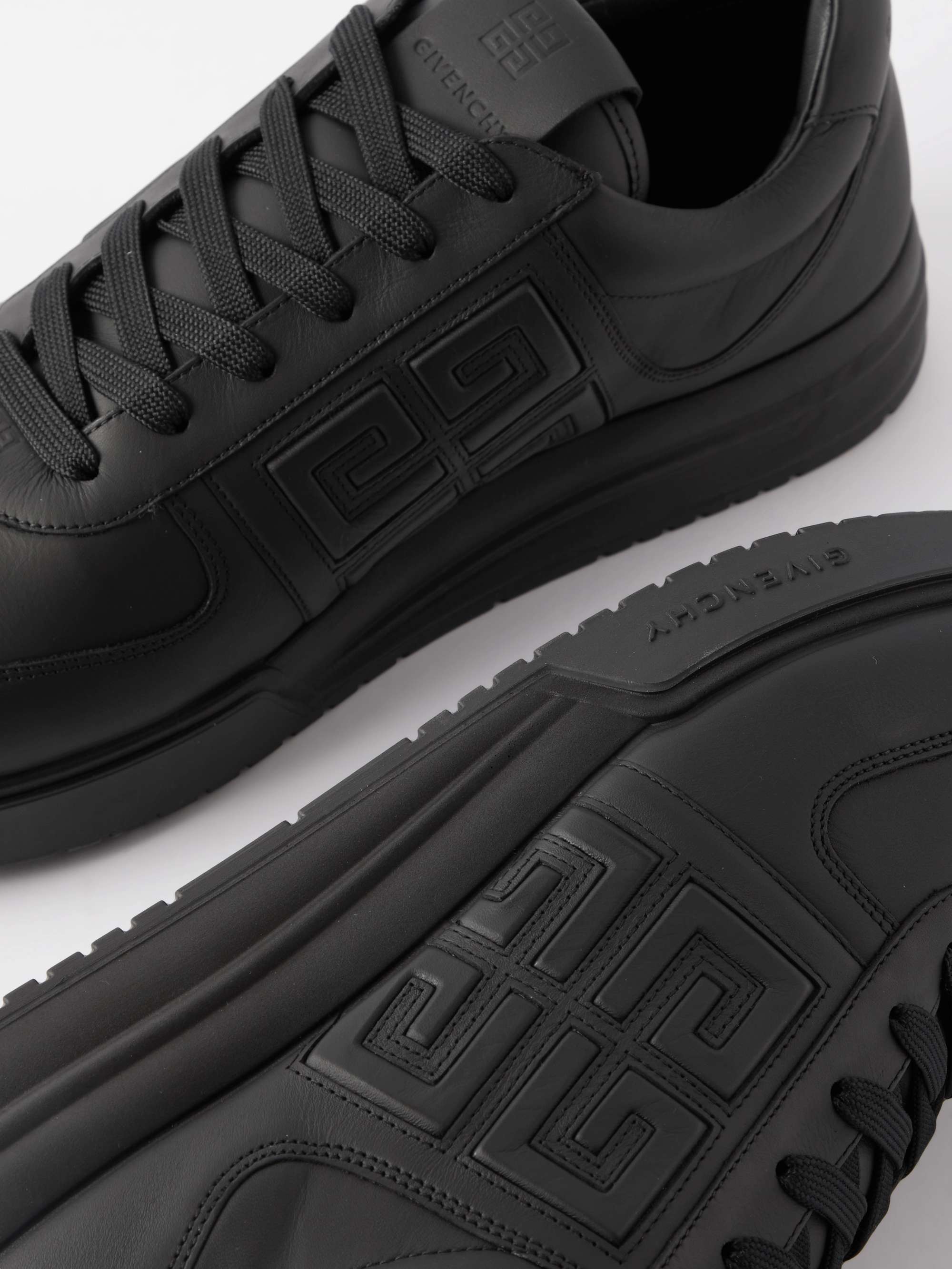 GIVENCHY G4 Logo-Embossed Leather Sneakers