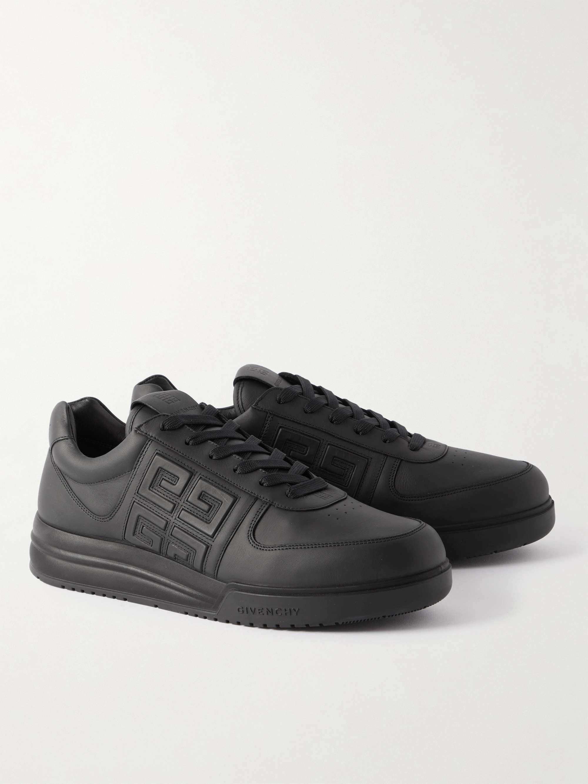 GIVENCHY G4 Logo-Embossed Leather Sneakers